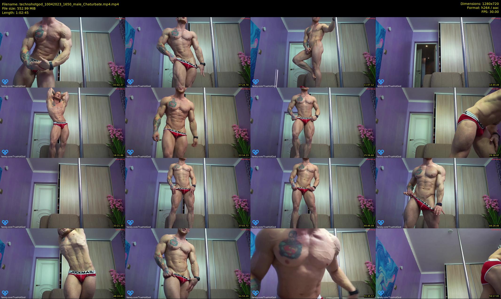 technohotgod — 63 minute Chaturbate male cam show recording, 720p, Apr 10, 2023