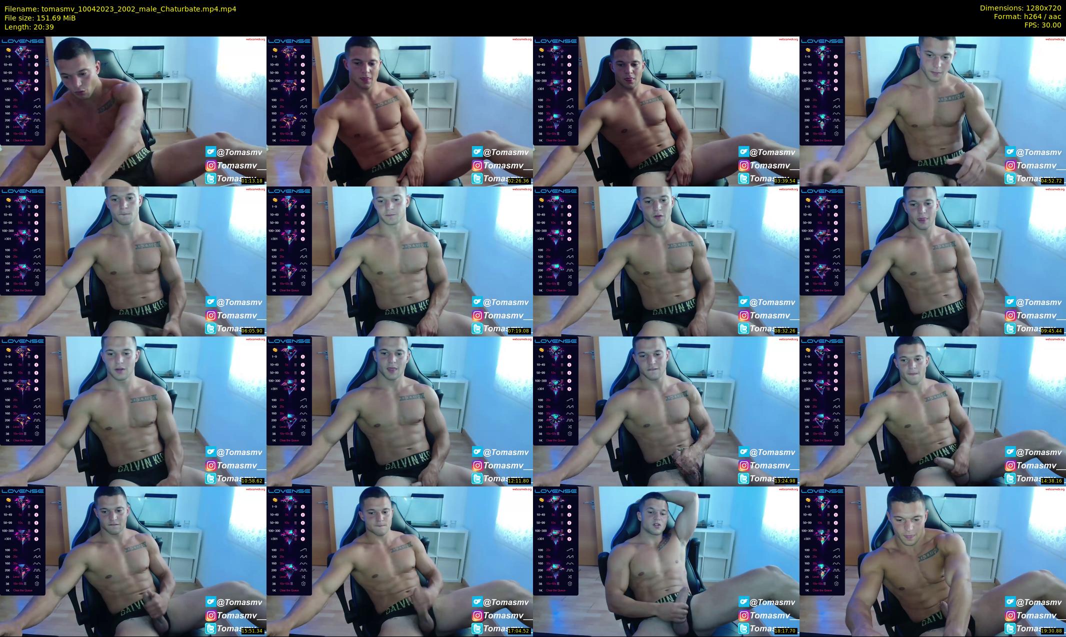 tomasmv — 21 minute Chaturbate male cam show recording, 720p, Apr 10, 2023