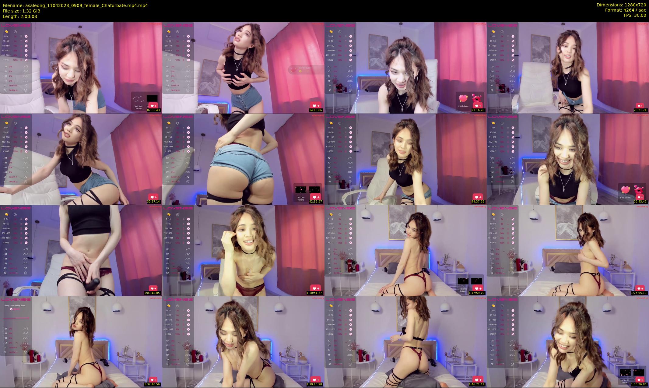 asaleong — 121 minute Chaturbate female cam show recording, 720p, Apr 11, 2023