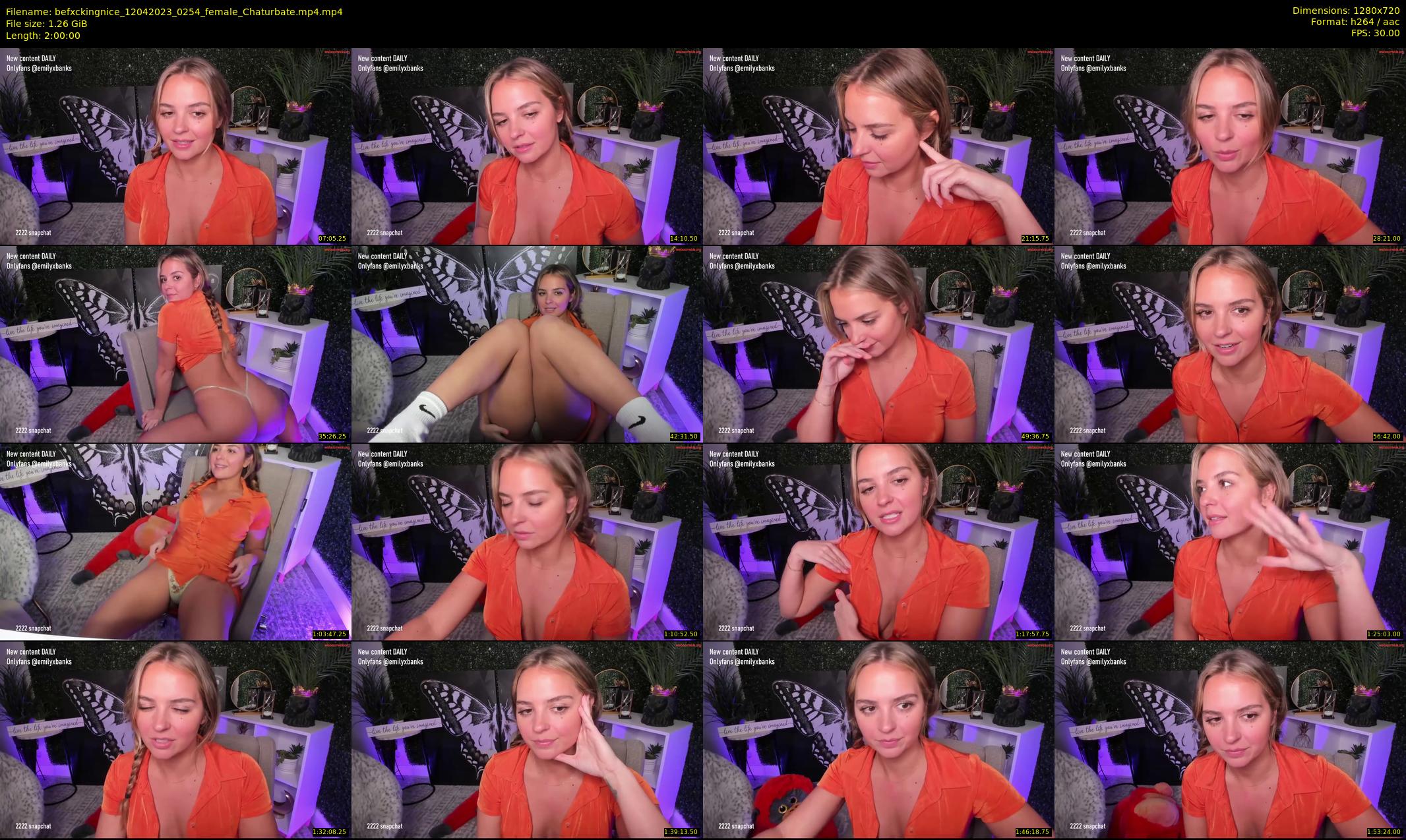 befxckingnice — 120 minute Chaturbate female cam show recording, 720p, Apr 12, 2023