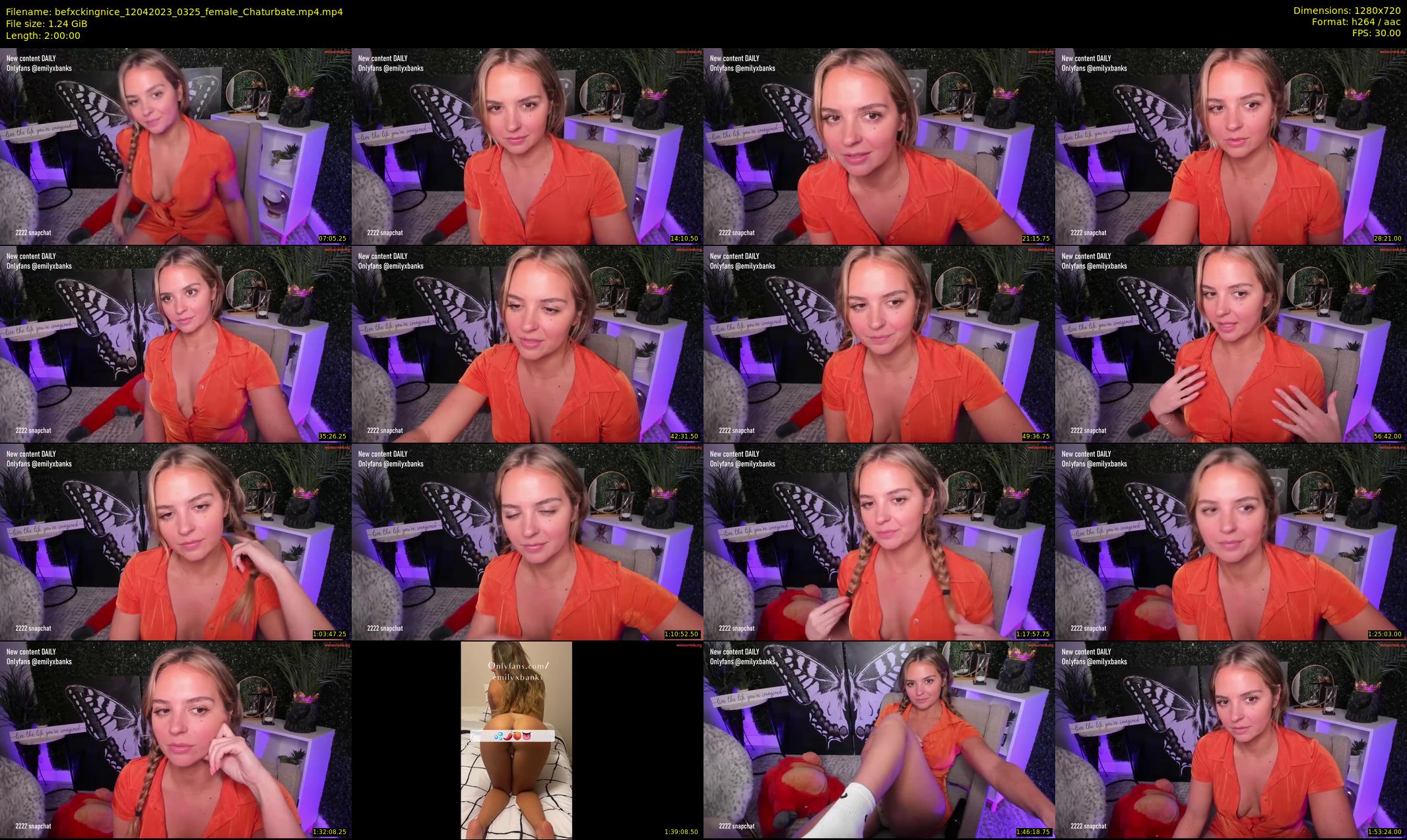 befxckingnice — 120 minute Chaturbate female cam show recording, 720p, Apr 12, 2023