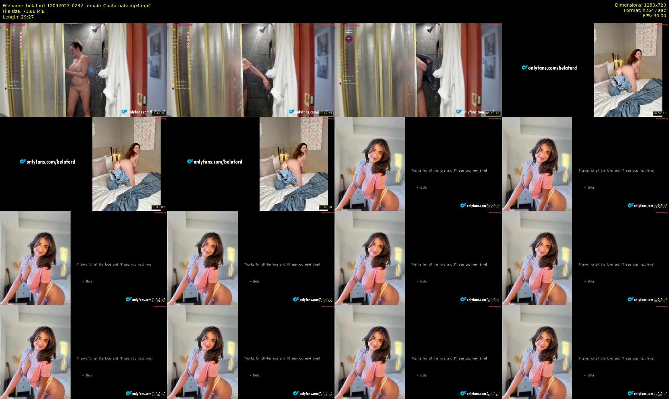 belaford — 30 minute Chaturbate female cam show recording, 720p, Apr 12, 2023