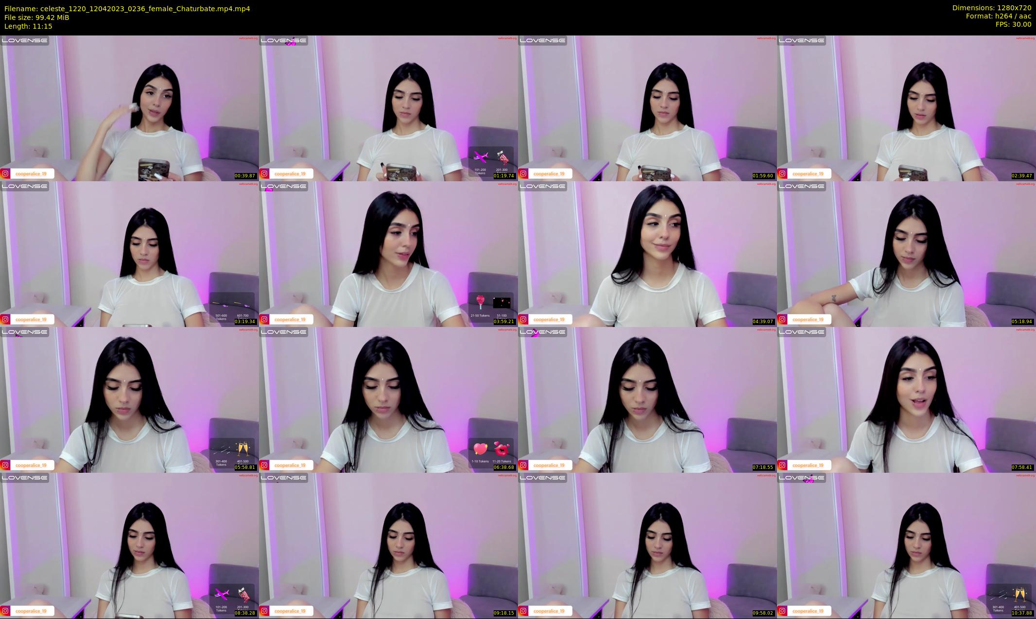 celeste_1220 — 12 minute Chaturbate female cam show recording, 720p, Apr 12, 2023