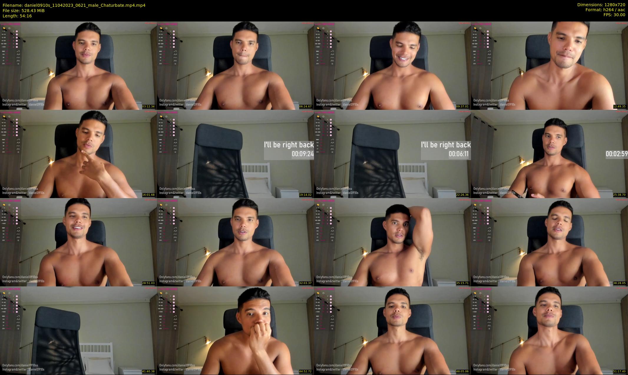 daniel0910s — 55 minute Chaturbate male cam show recording, 720p, Apr 11, 2023