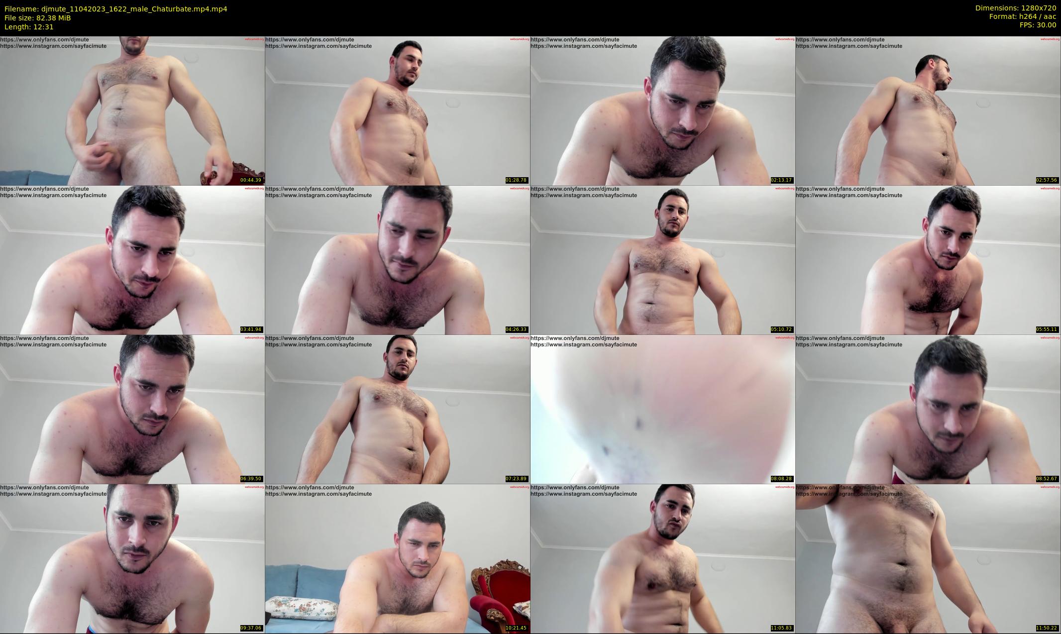 djmute — 13 minute Chaturbate male cam show recording, 720p, Apr 11, 2023
