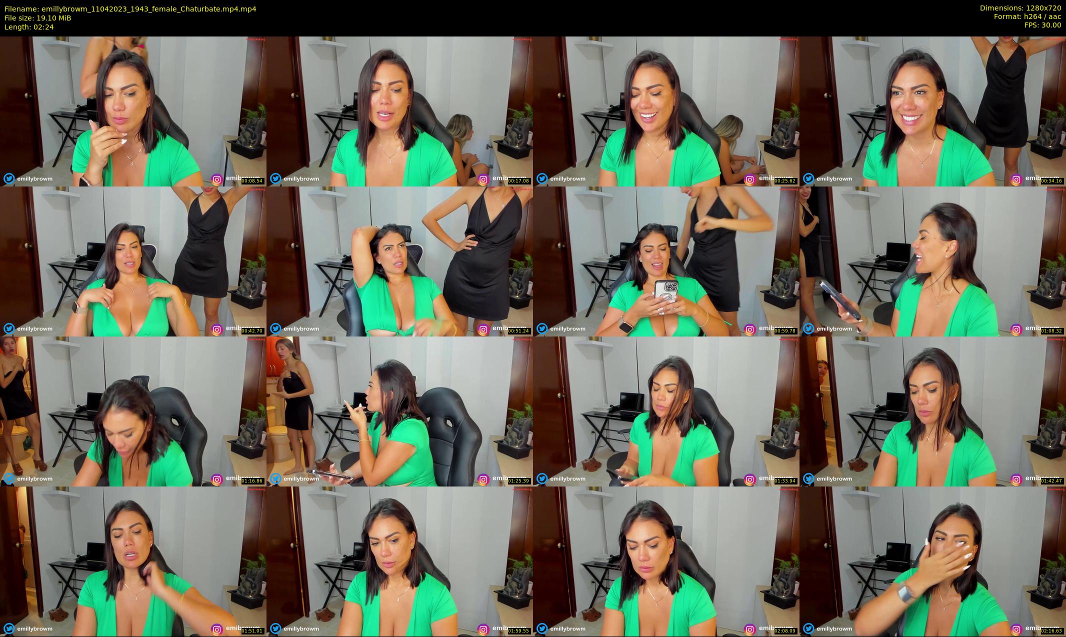 emillybrowm — 3 minute Chaturbate couple cam show recording, 720p, Apr 11, 2023