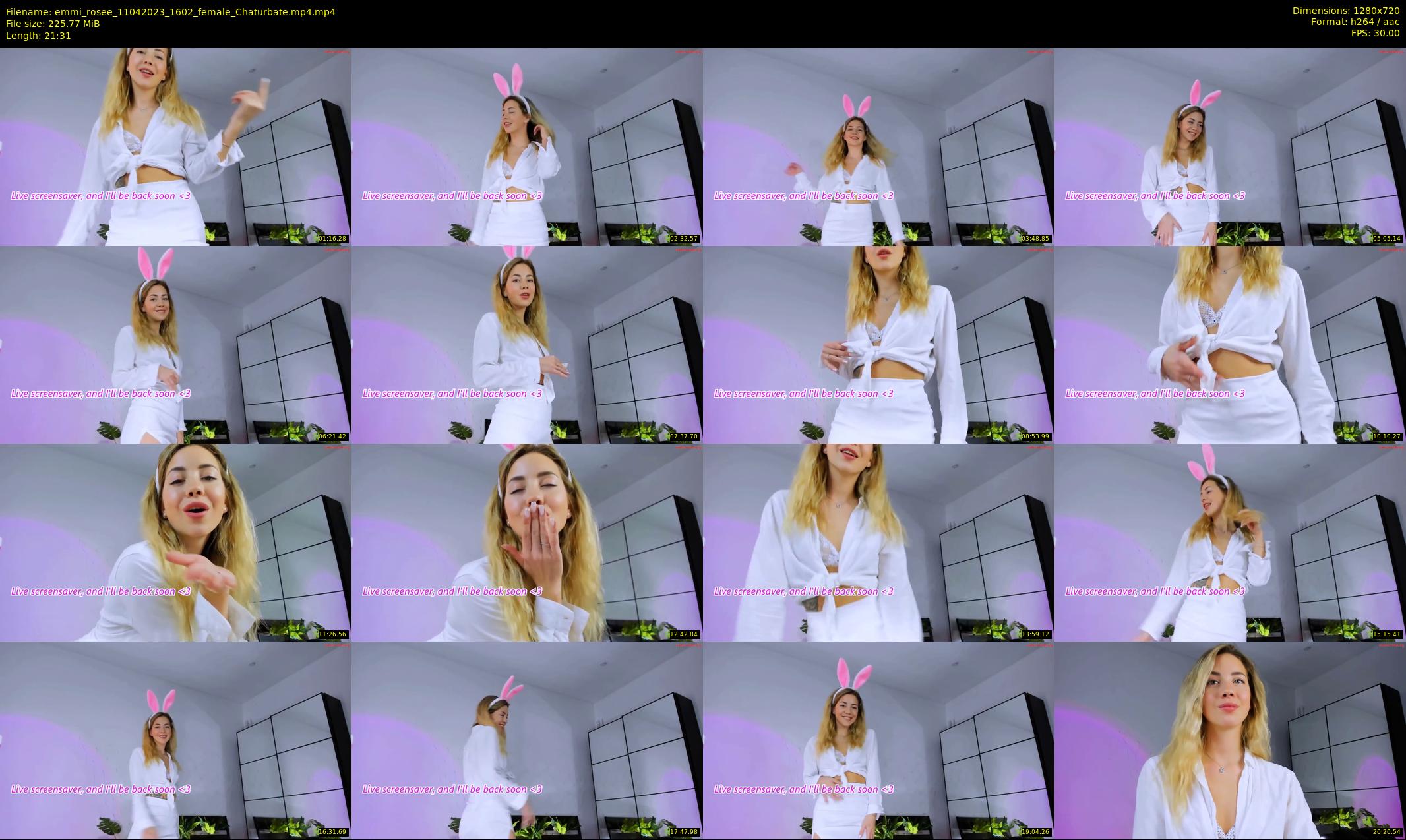 emmi_rosee — 22 minute Chaturbate female cam show recording, 720p, Apr 11, 2023