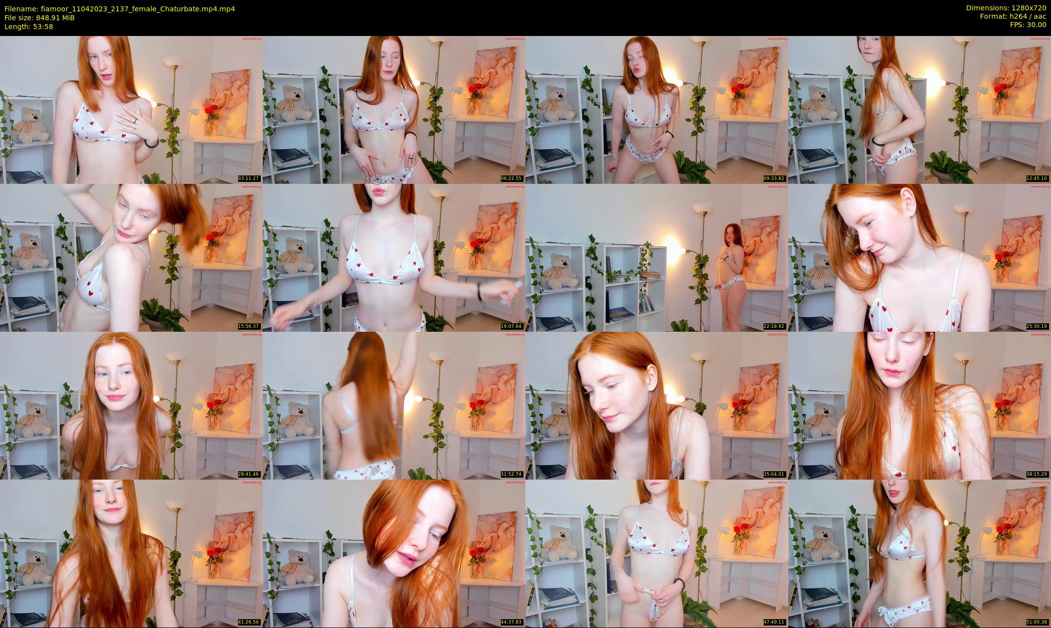 fiamoor — 54 minute Chaturbate female cam show recording, 720p, Apr 11, 2023
