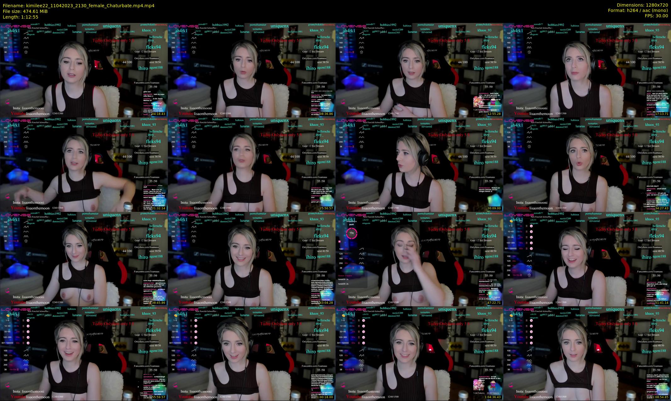 kimilee22 — 73 minute Chaturbate female cam show recording, 720p, Apr 11, 2023