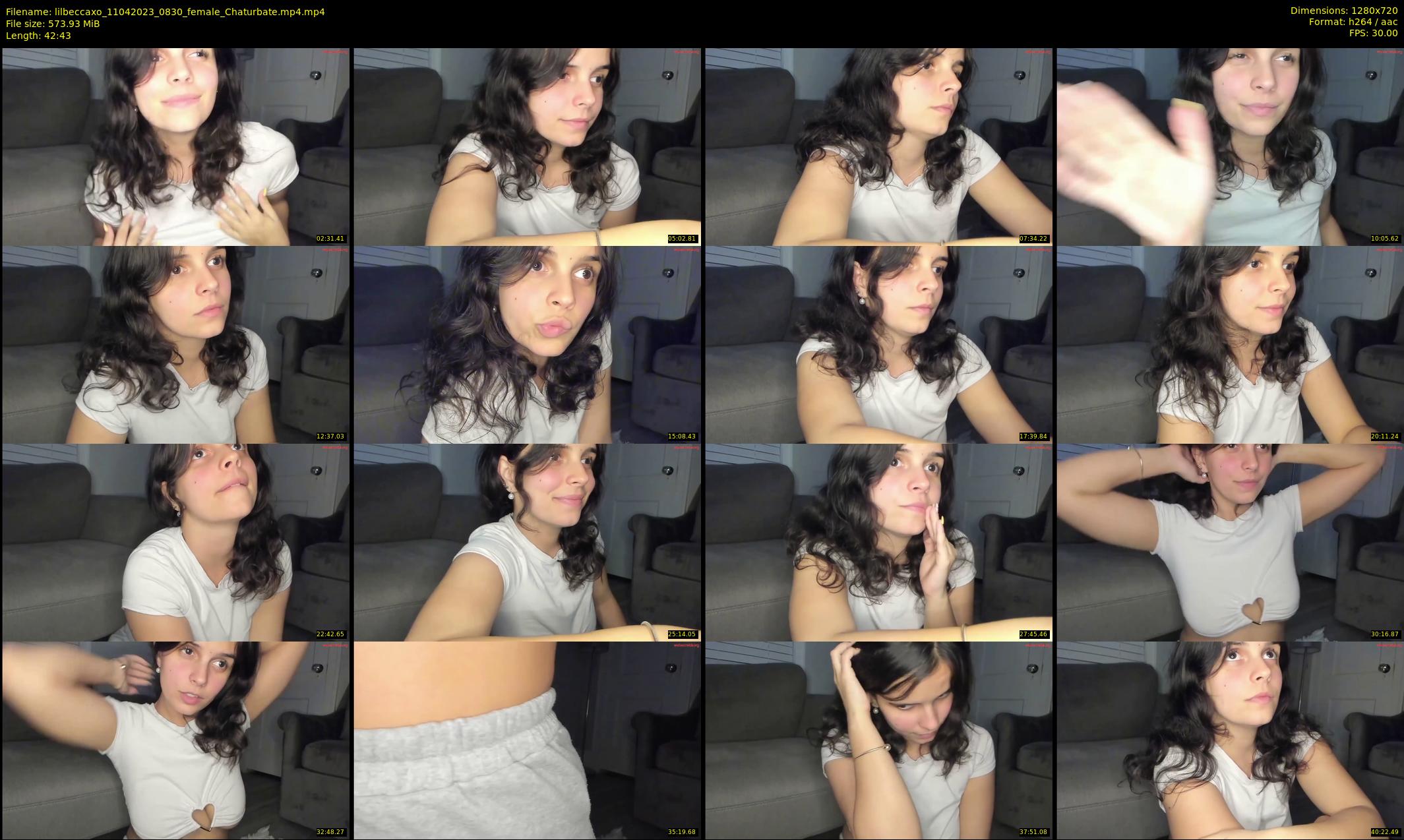 lilbeccaxo — 43 minute Chaturbate female cam show recording, 720p, Apr 11, 2023
