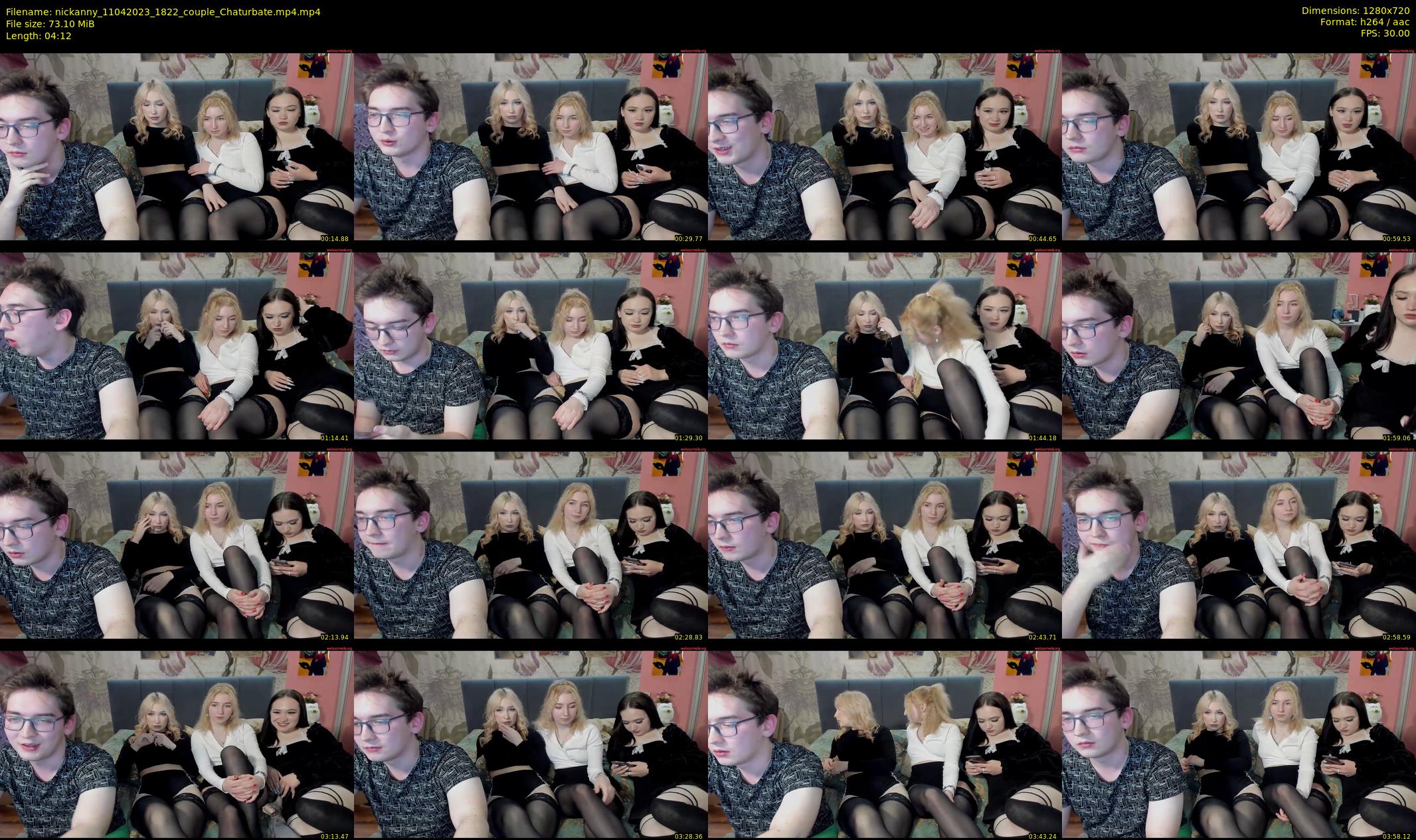 nickanny — 5 minute Chaturbate couple cam show recording, 720p, Apr 11, 2023