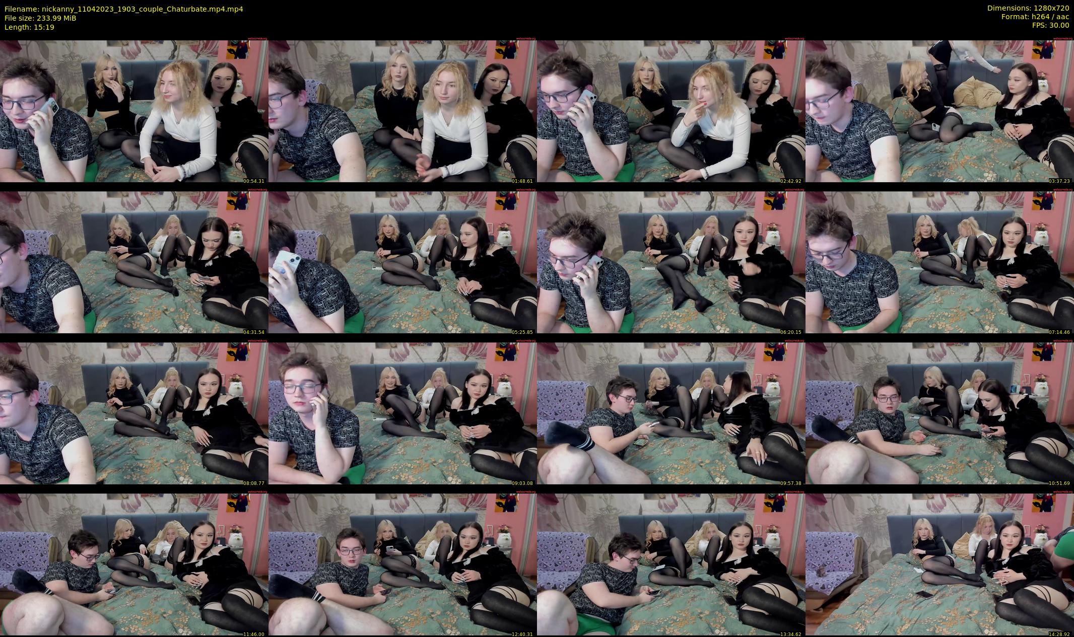 nickanny — 16 minute Chaturbate couple cam show recording, 720p, Apr 11, 2023