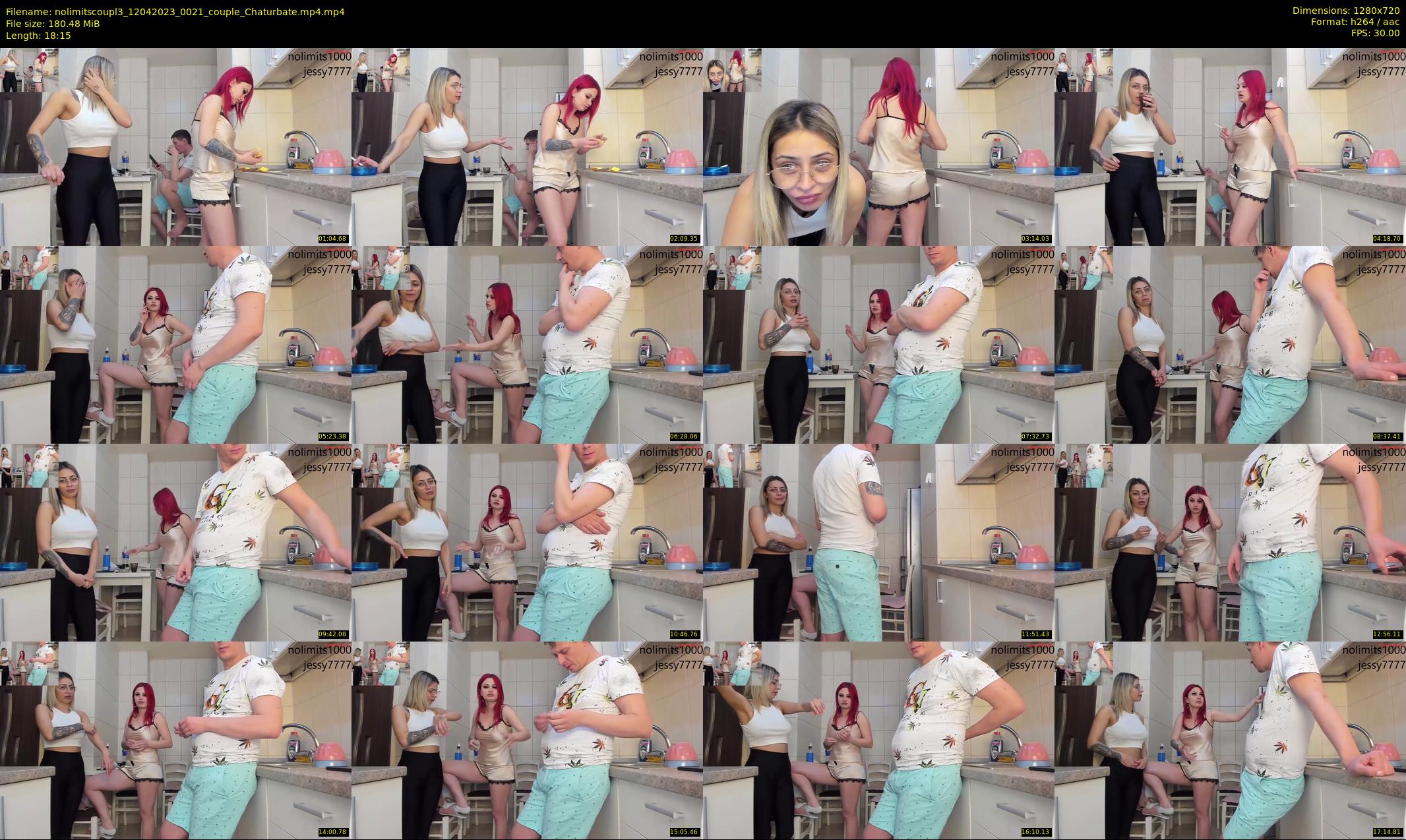nolimitscoupl3 — 19 minute Chaturbate couple cam show recording, 720p, Apr 12, 2023