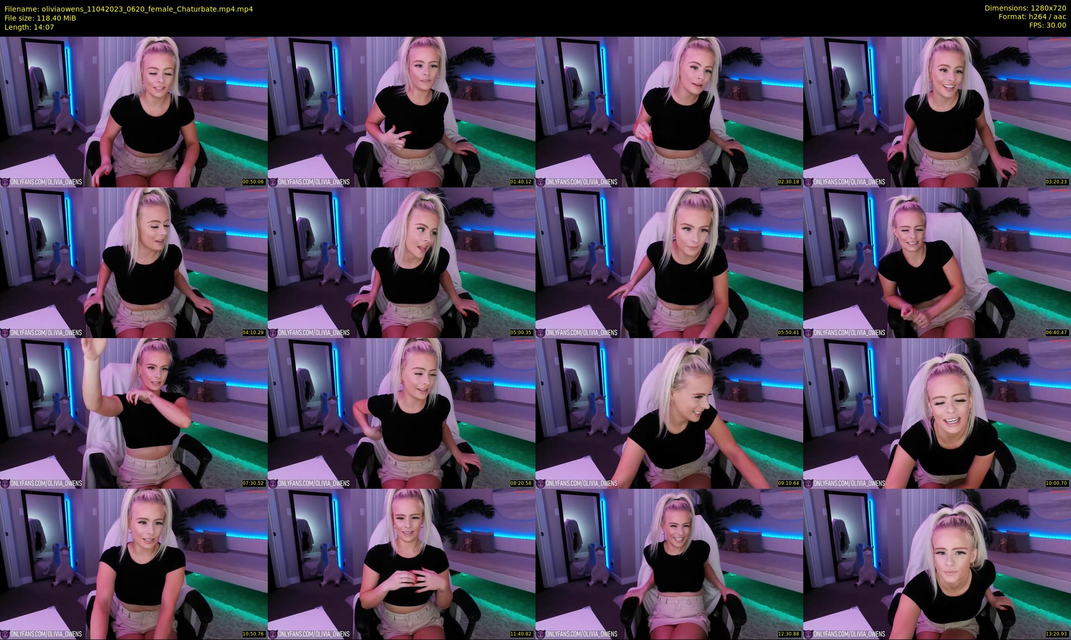 oliviaowens — 15 minute Chaturbate female cam show recording, 720p, Apr 11, 2023