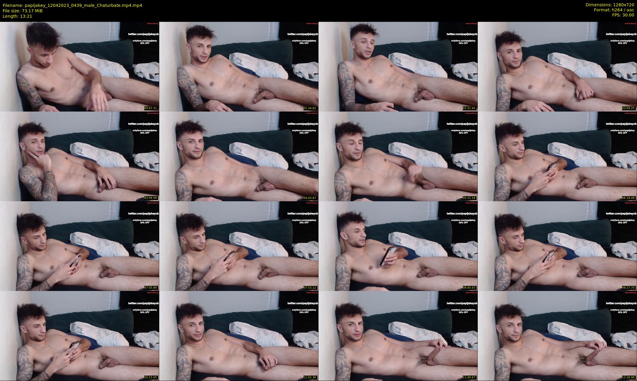 papijakey — 14 minute Chaturbate male cam show recording, 720p, Apr 12, 2023