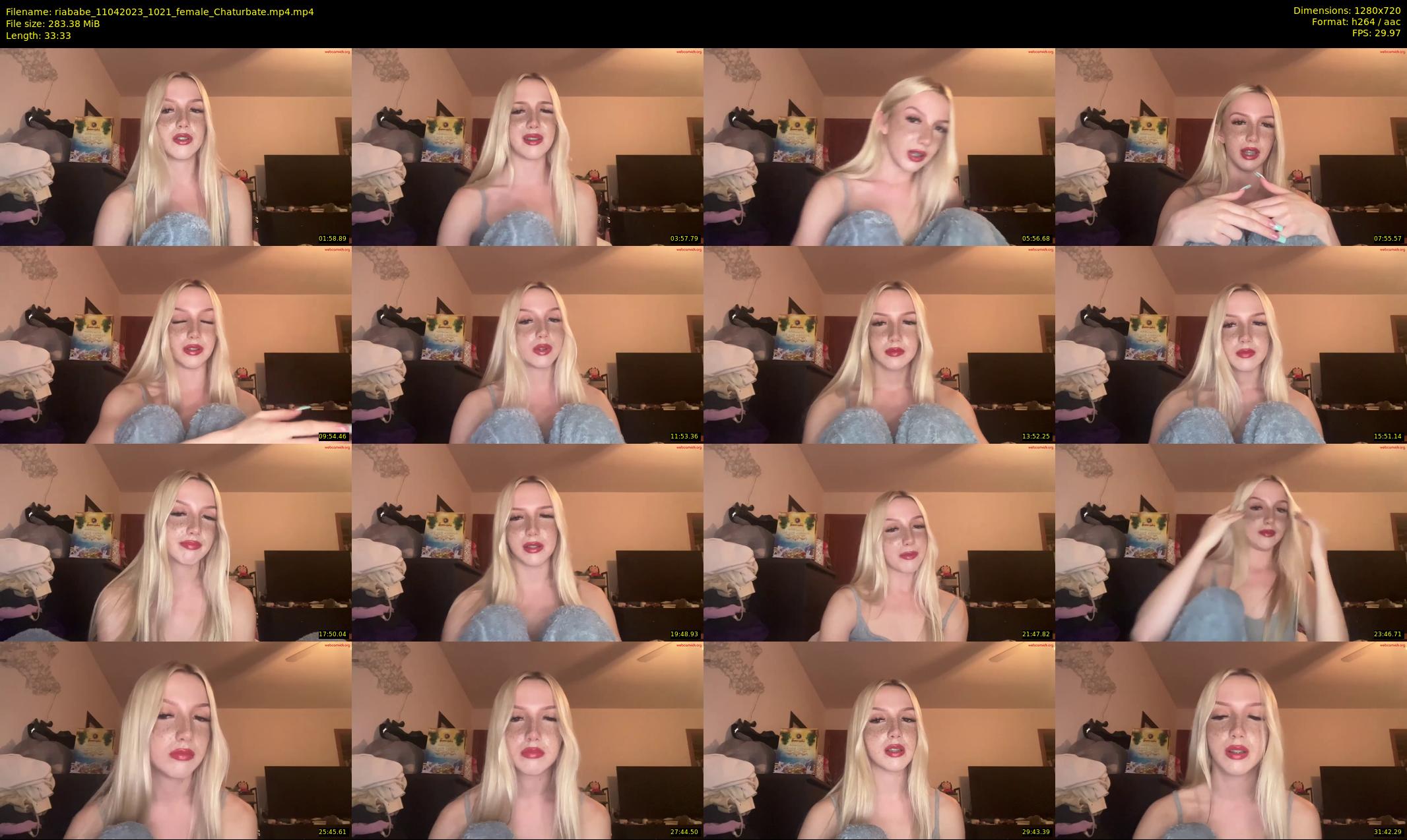 riababe — 34 minute Chaturbate female cam show recording, 720p, Apr 11, 2023