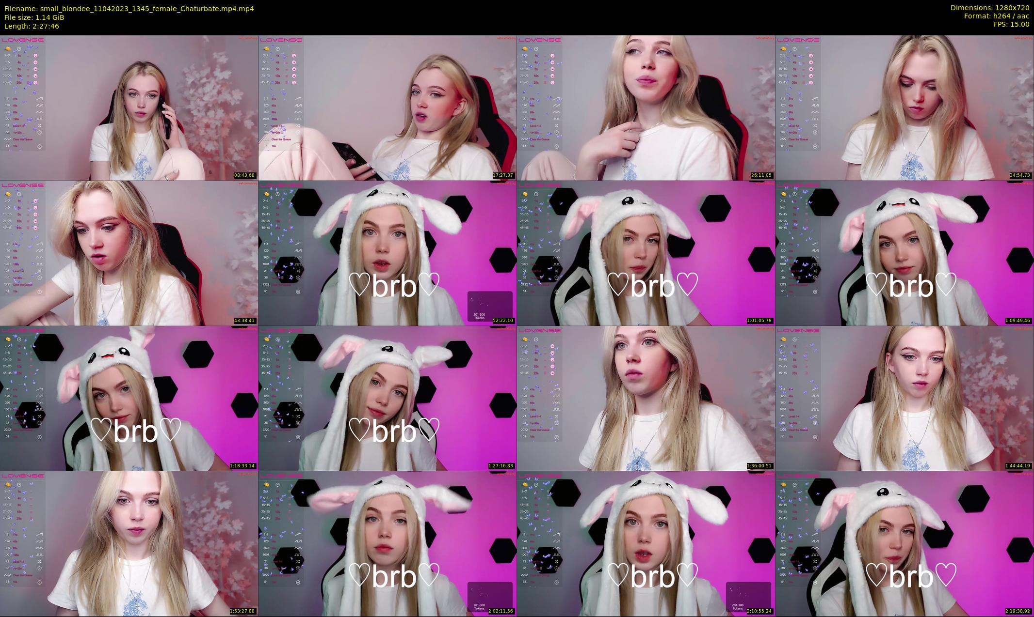 small_blondee — 148 minute Chaturbate female cam show recording, 720p, Apr 11, 2023
