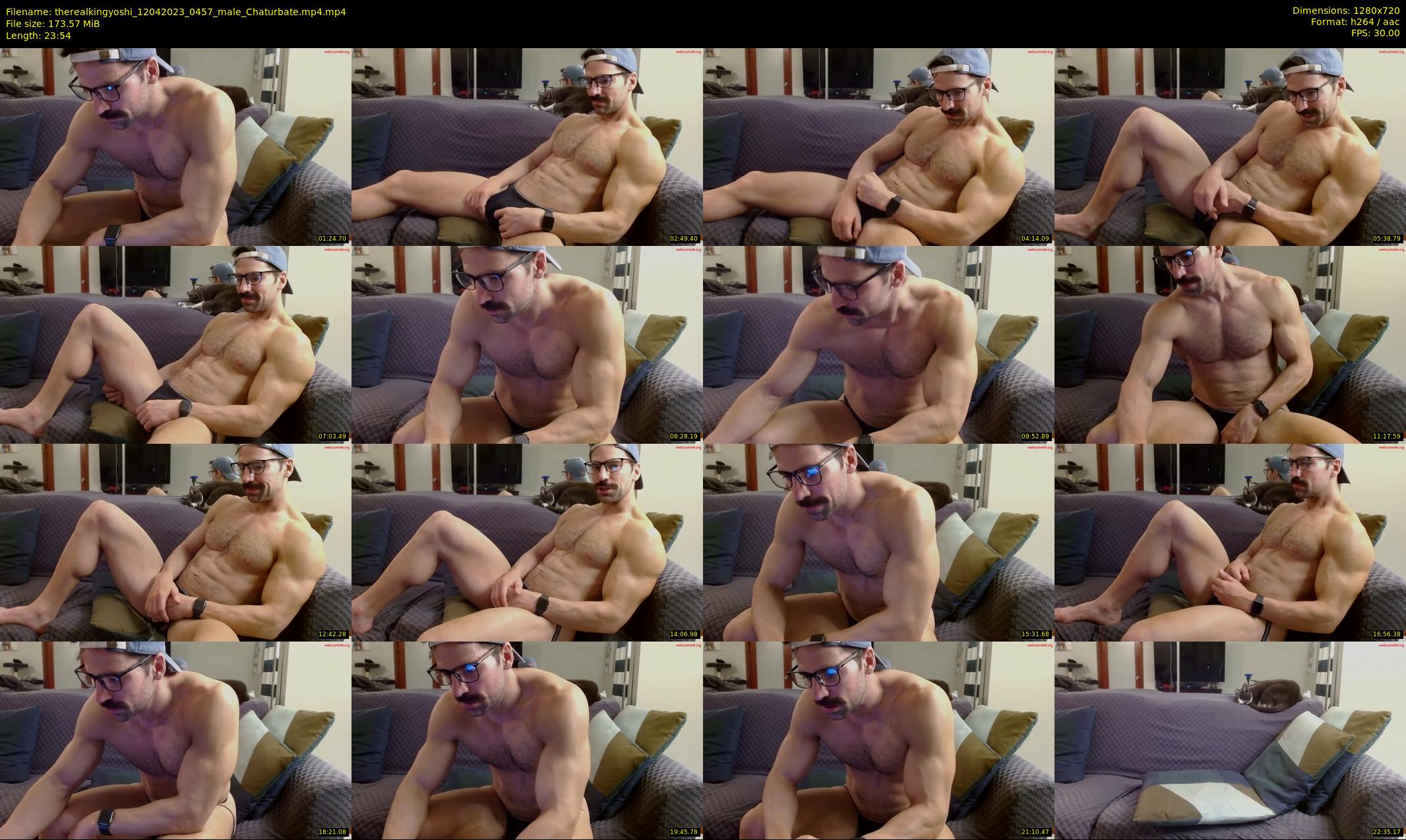 therealkingyoshi — 24 minute Chaturbate male cam show recording, 720p, Apr 12, 2023