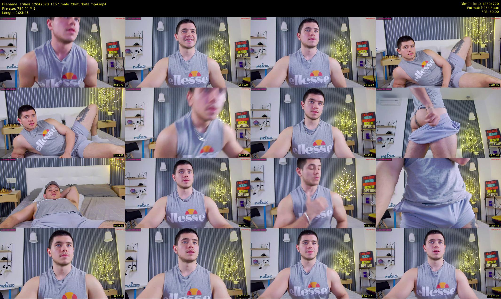 arilass — 84 minute Chaturbate male cam show recording, 720p, Apr 12, 2023