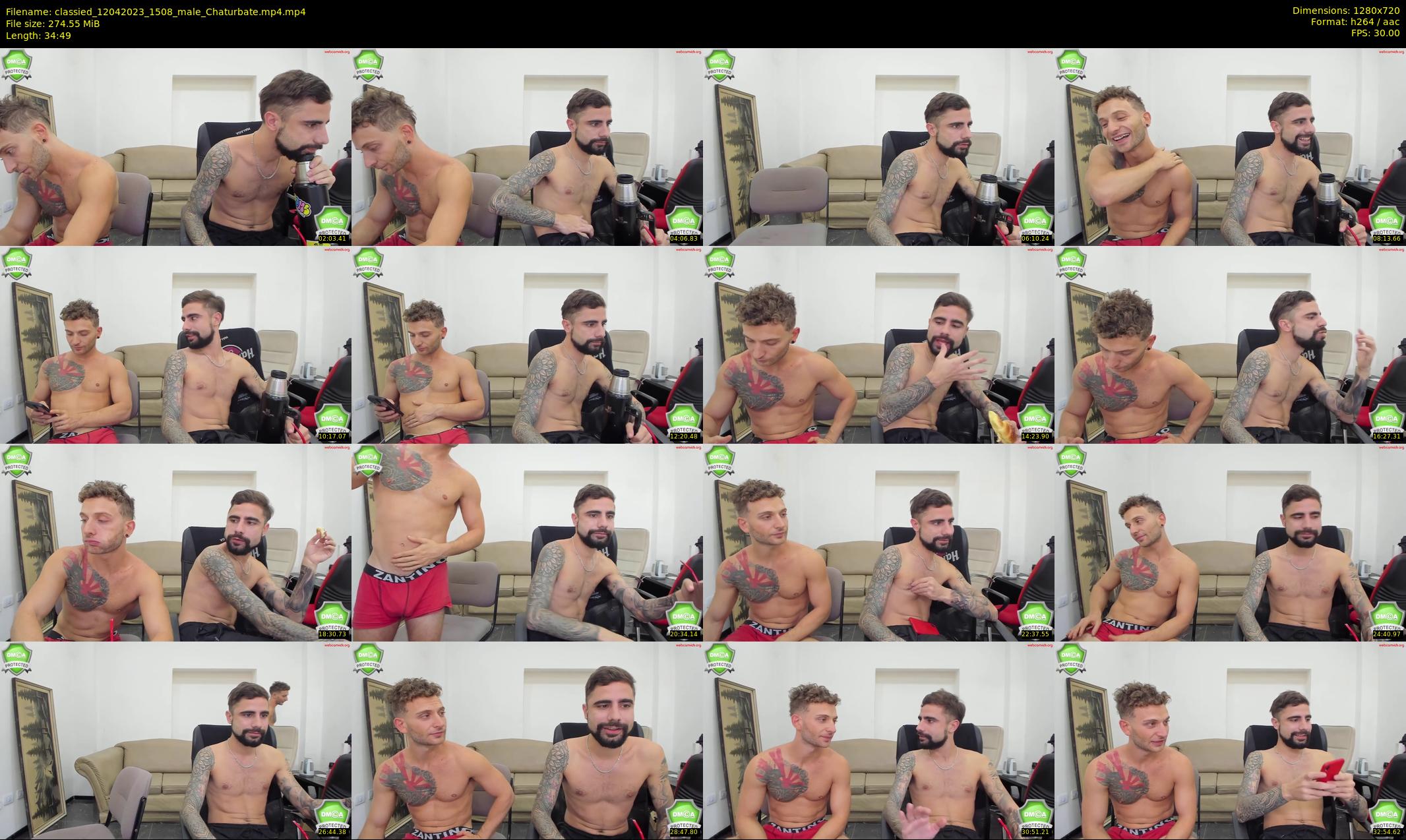 classied — 35 minute Chaturbate male cam show recording, 720p, Apr 12, 2023