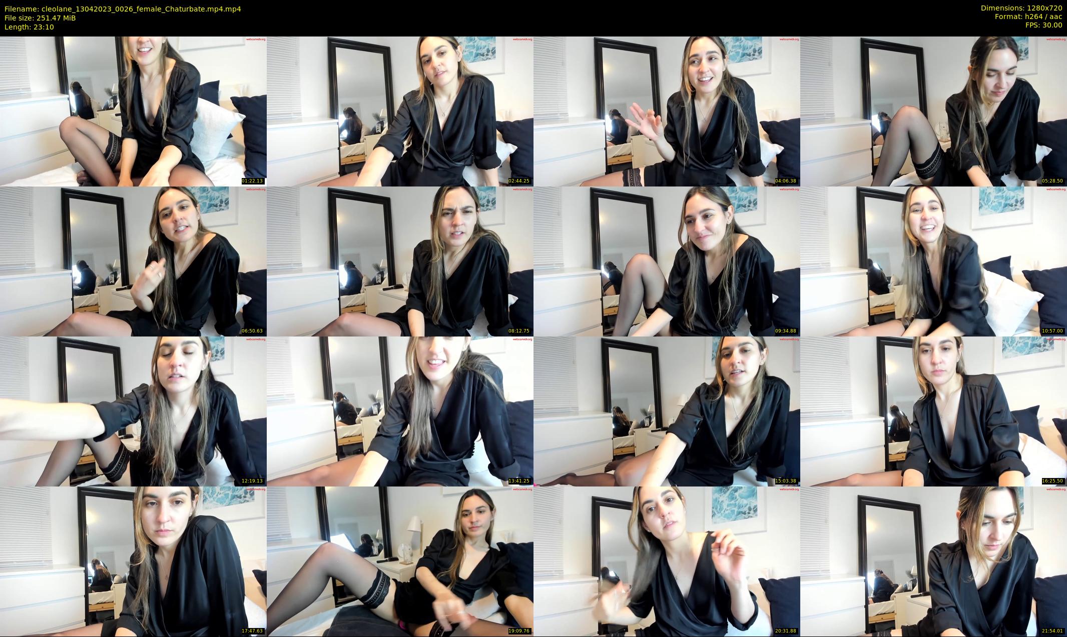 cleolane — 24 minute Chaturbate female cam show recording, 720p, Apr 13, 2023