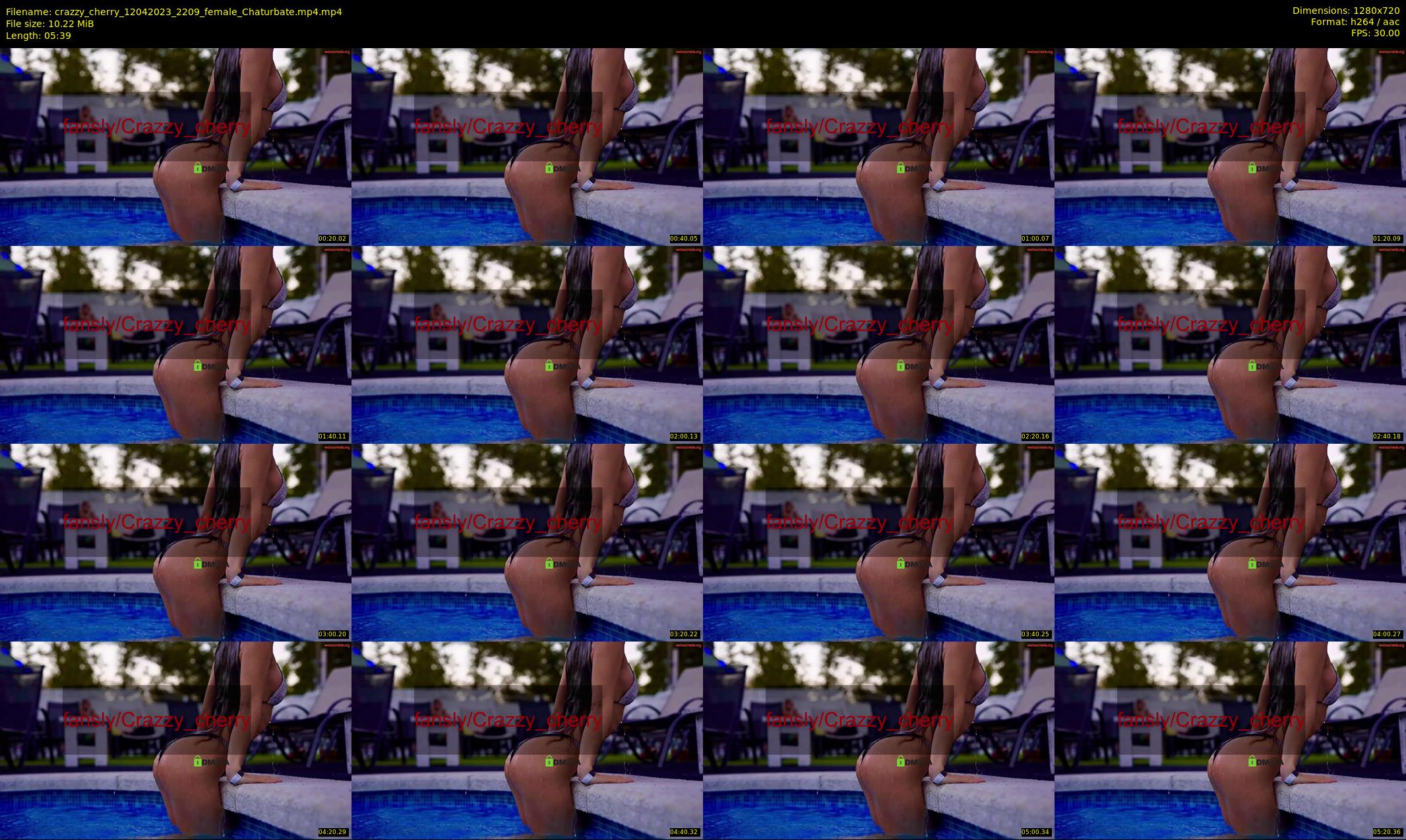 crazzy_cherry — 6 minute Chaturbate female cam show recording, 720p, Apr 12, 2023
