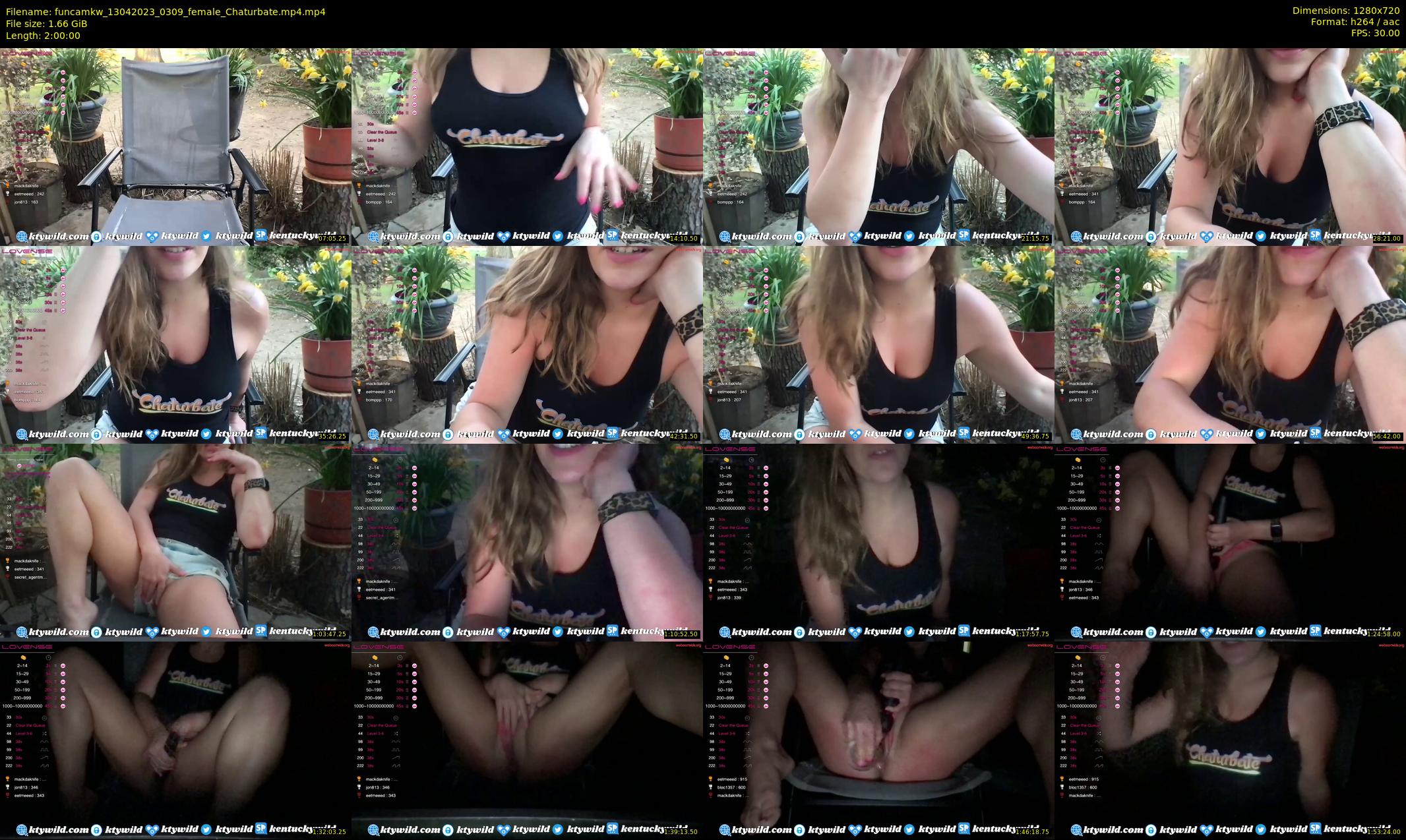 funcamkw — 120 minute Chaturbate female cam show recording, 720p, Apr 13, 2023