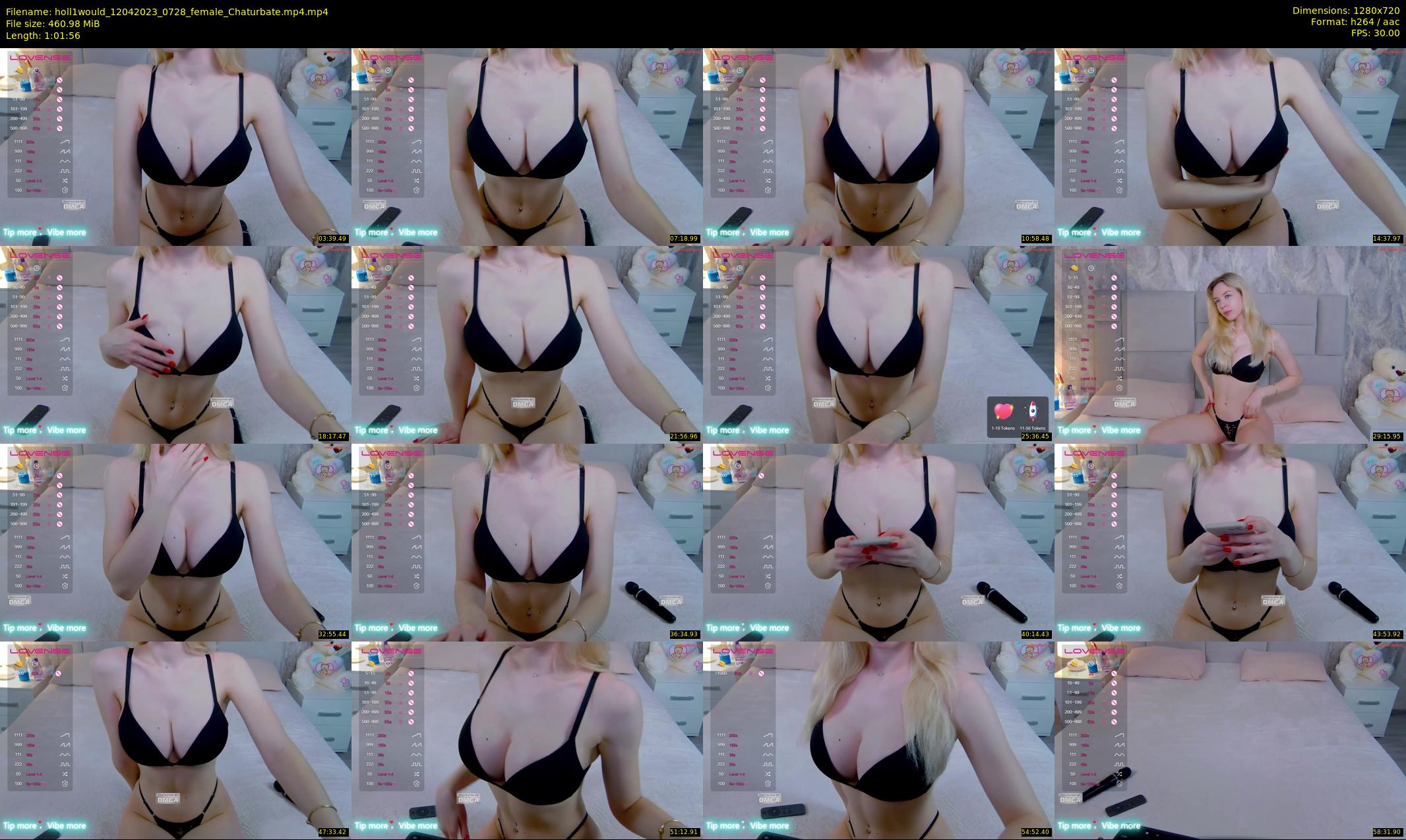 holl1would — 62 minute Chaturbate female cam show recording, 720p, Apr 12, 2023