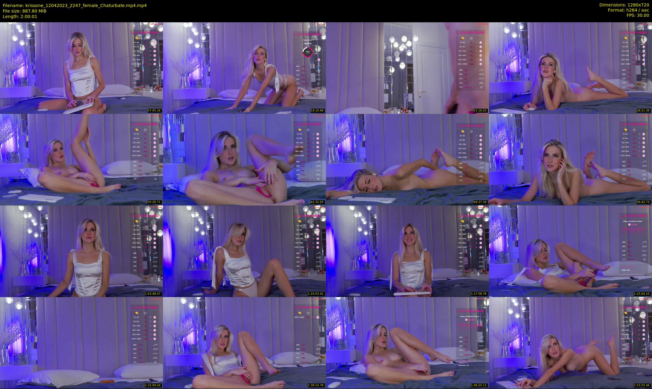 krissone — 121 minute Chaturbate female cam show recording, 720p, Apr 12, 2023