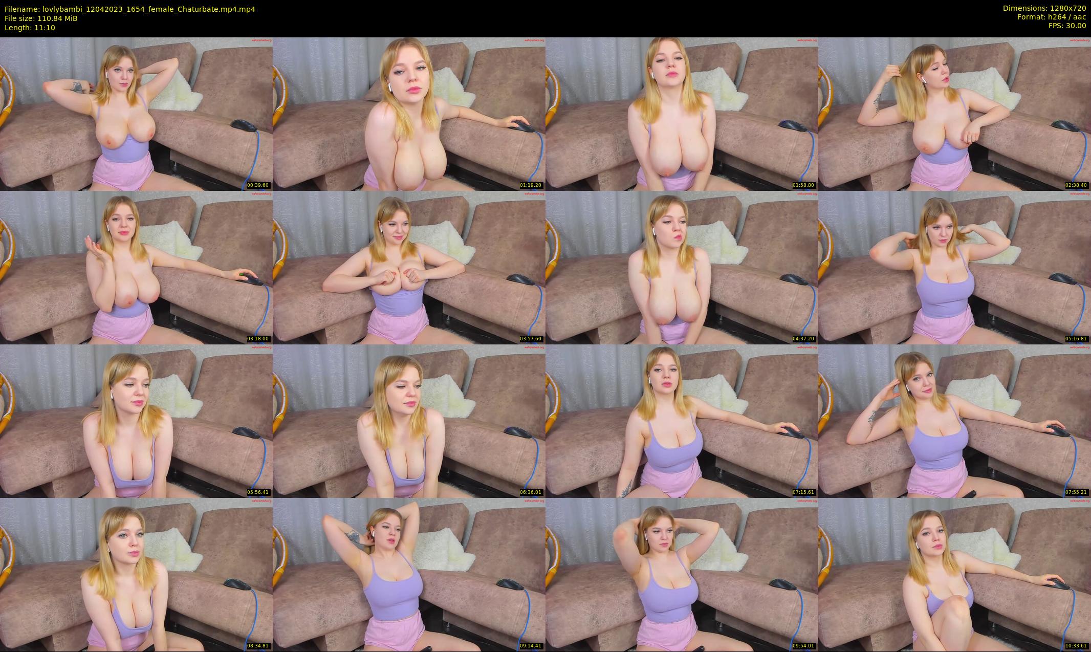 lovlybambi — 12 minute Chaturbate female cam show recording, 720p, Apr 12, 2023