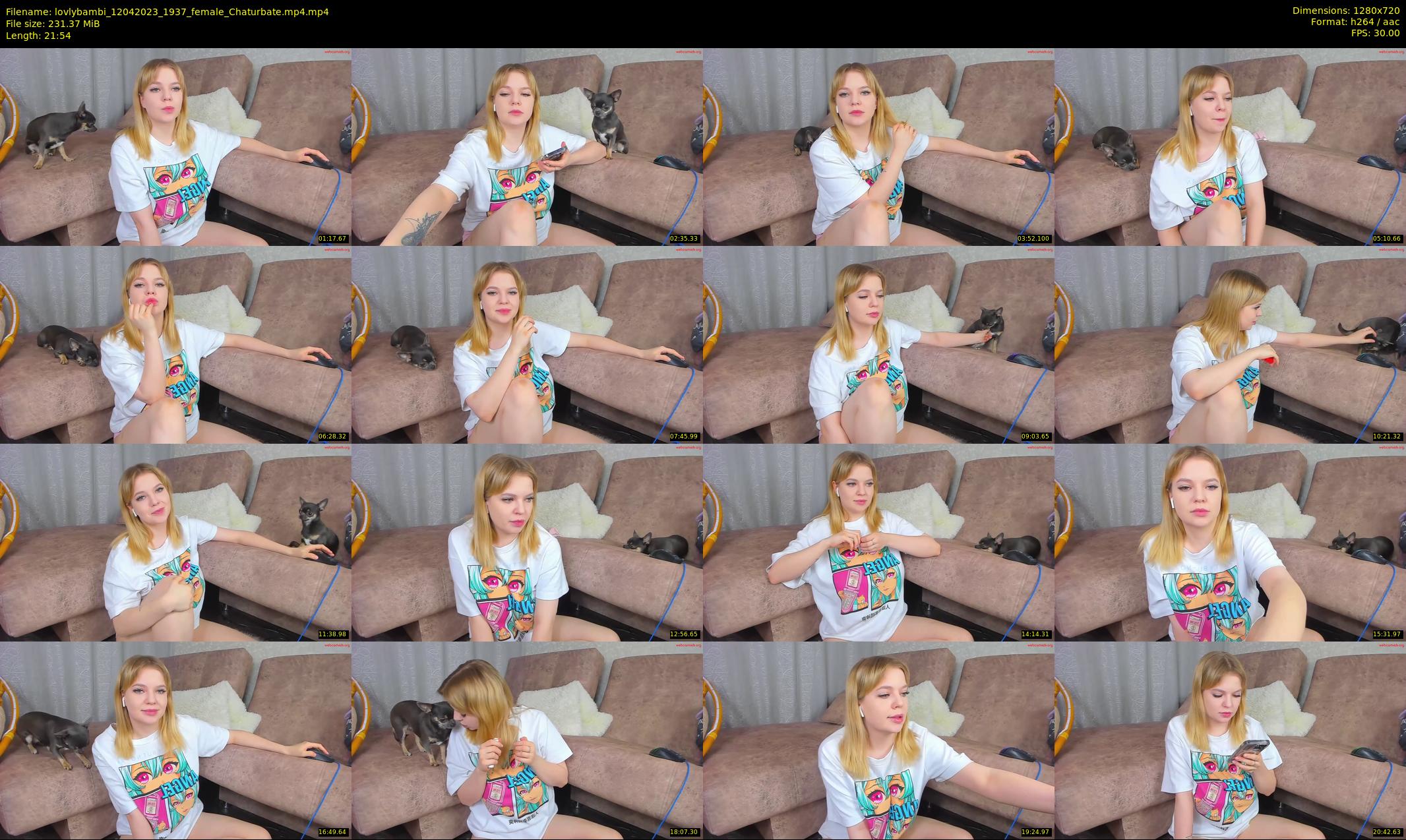 lovlybambi — 22 minute Chaturbate female cam show recording, 720p, Apr 12, 2023