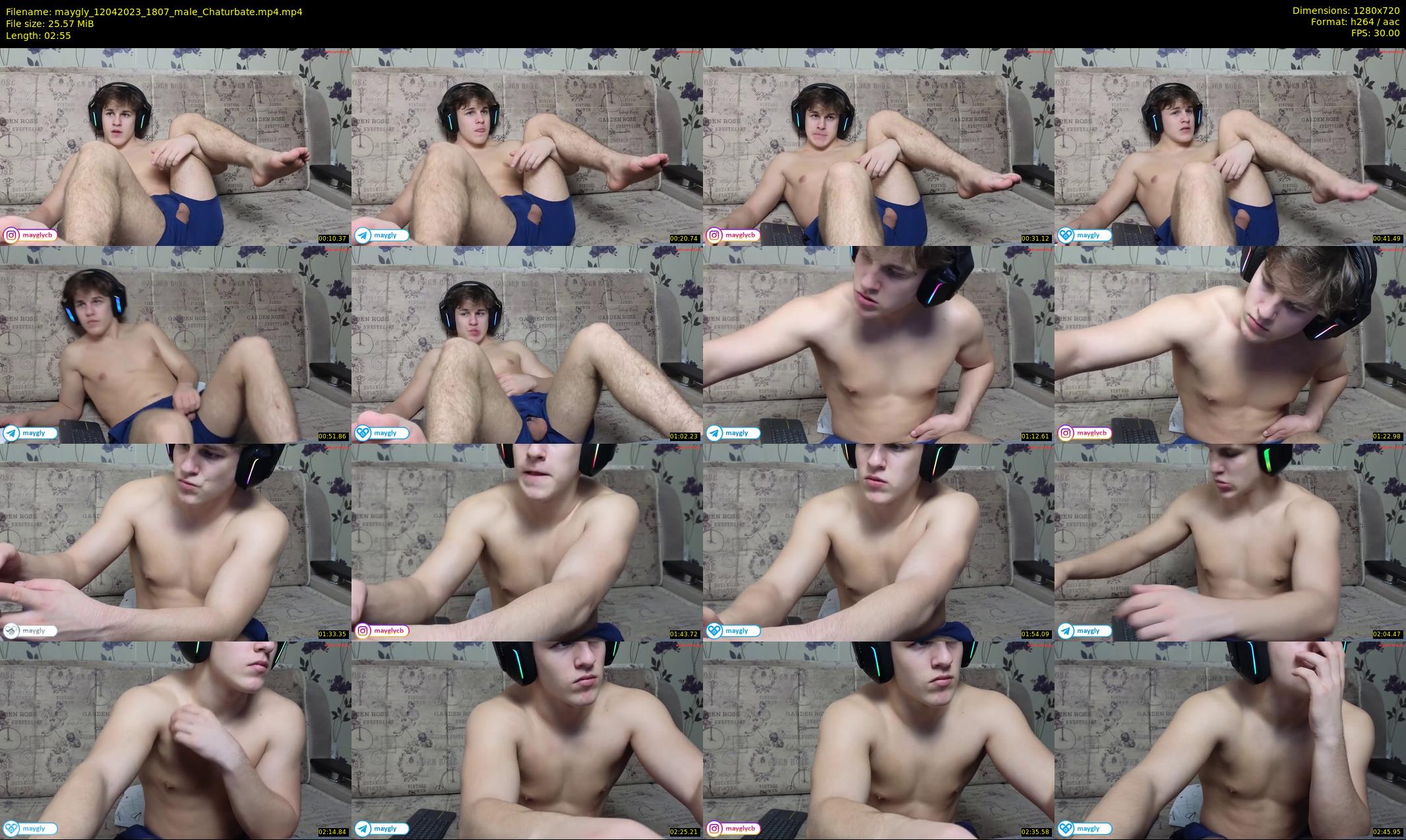 maygly — 3 minute Chaturbate male cam show recording, 720p, Apr 12, 2023