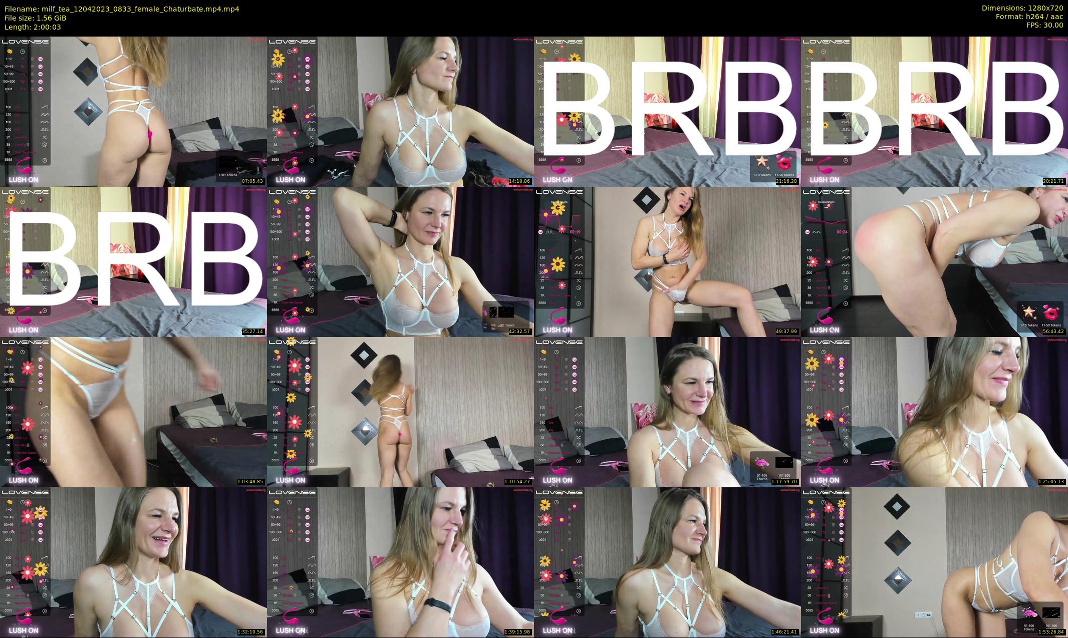 milf_tea — 121 minute Chaturbate female cam show recording, 720p, Apr 12, 2023