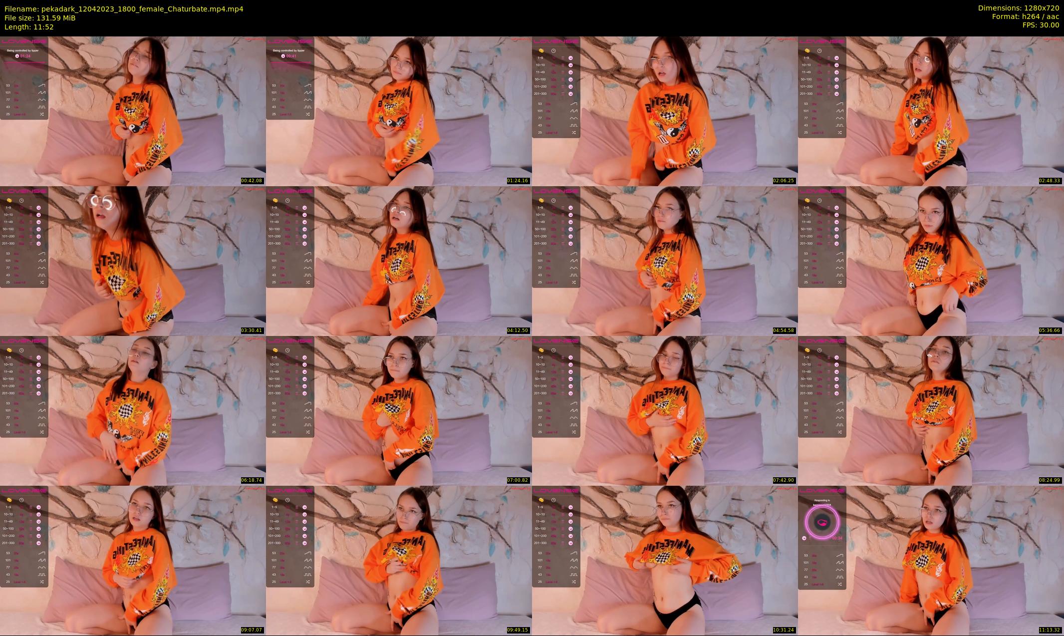 pekadark — 12 minute Chaturbate female cam show recording, 720p, Apr 12, 2023