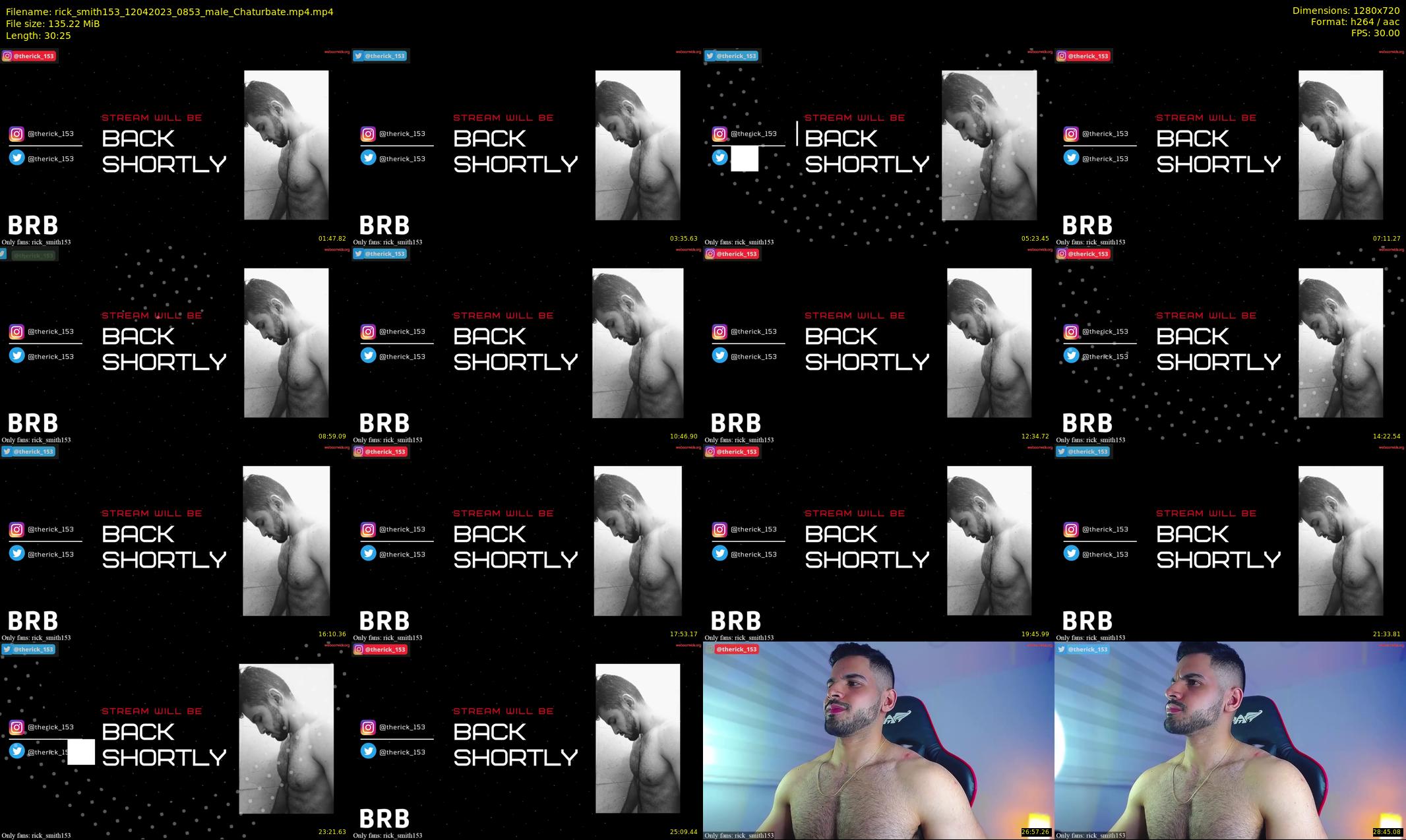 rick_smith153 — 31 minute Chaturbate male cam show recording, 720p, Apr 12, 2023