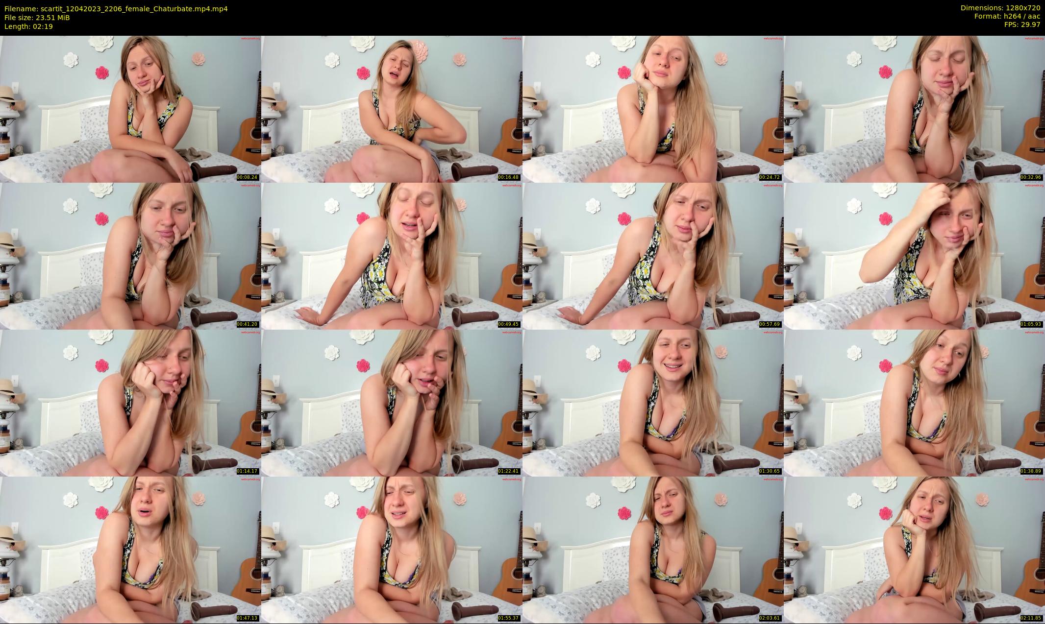 scartit — 3 minute Chaturbate female cam show recording, 720p, Apr 12, 2023