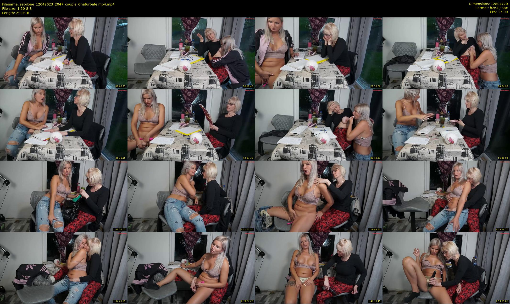 sebilone — 121 minute Chaturbate couple cam show recording, 720p, Apr 12, 2023