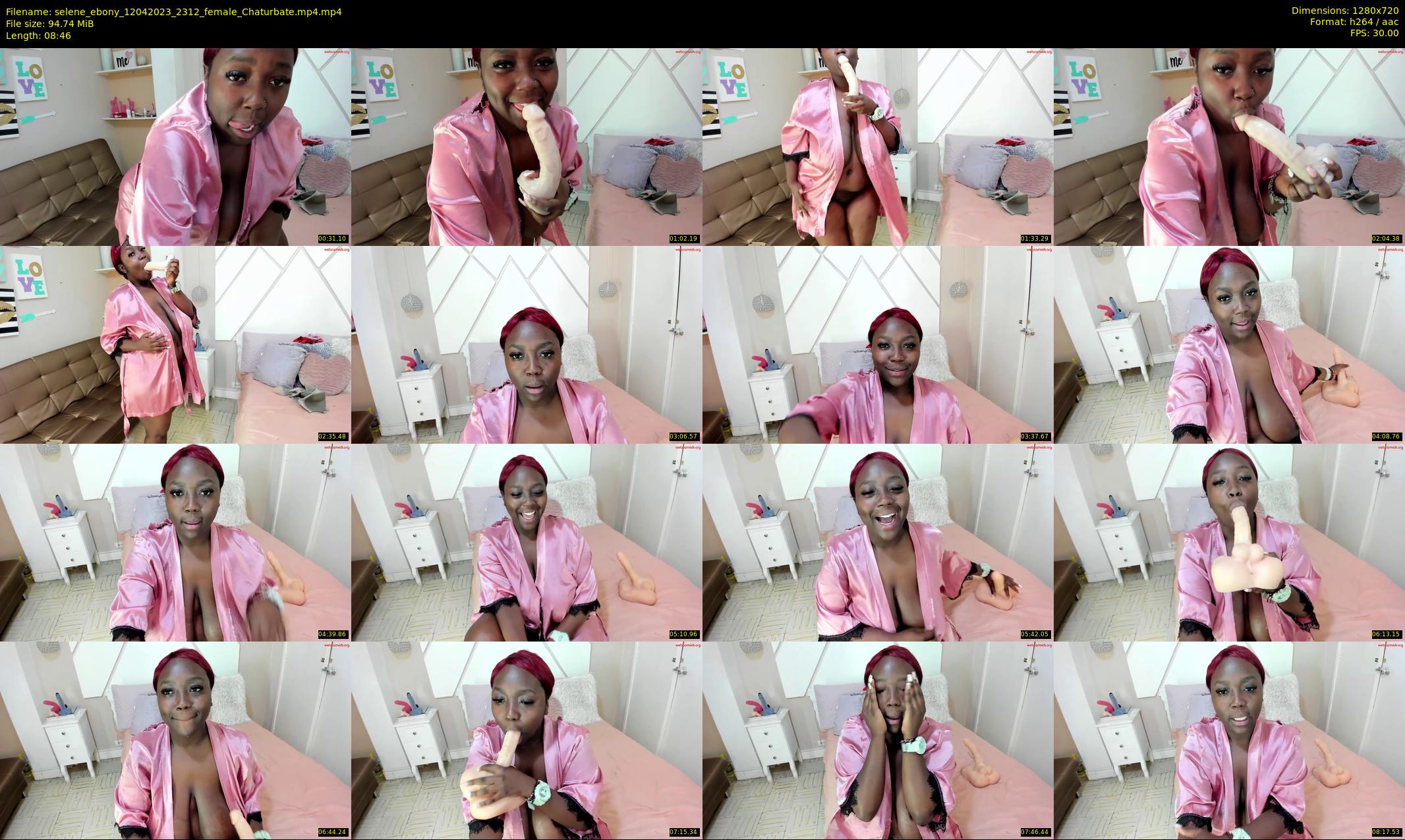 selene_ebony — 9 minute Chaturbate female cam show recording, 720p, Apr 12, 2023