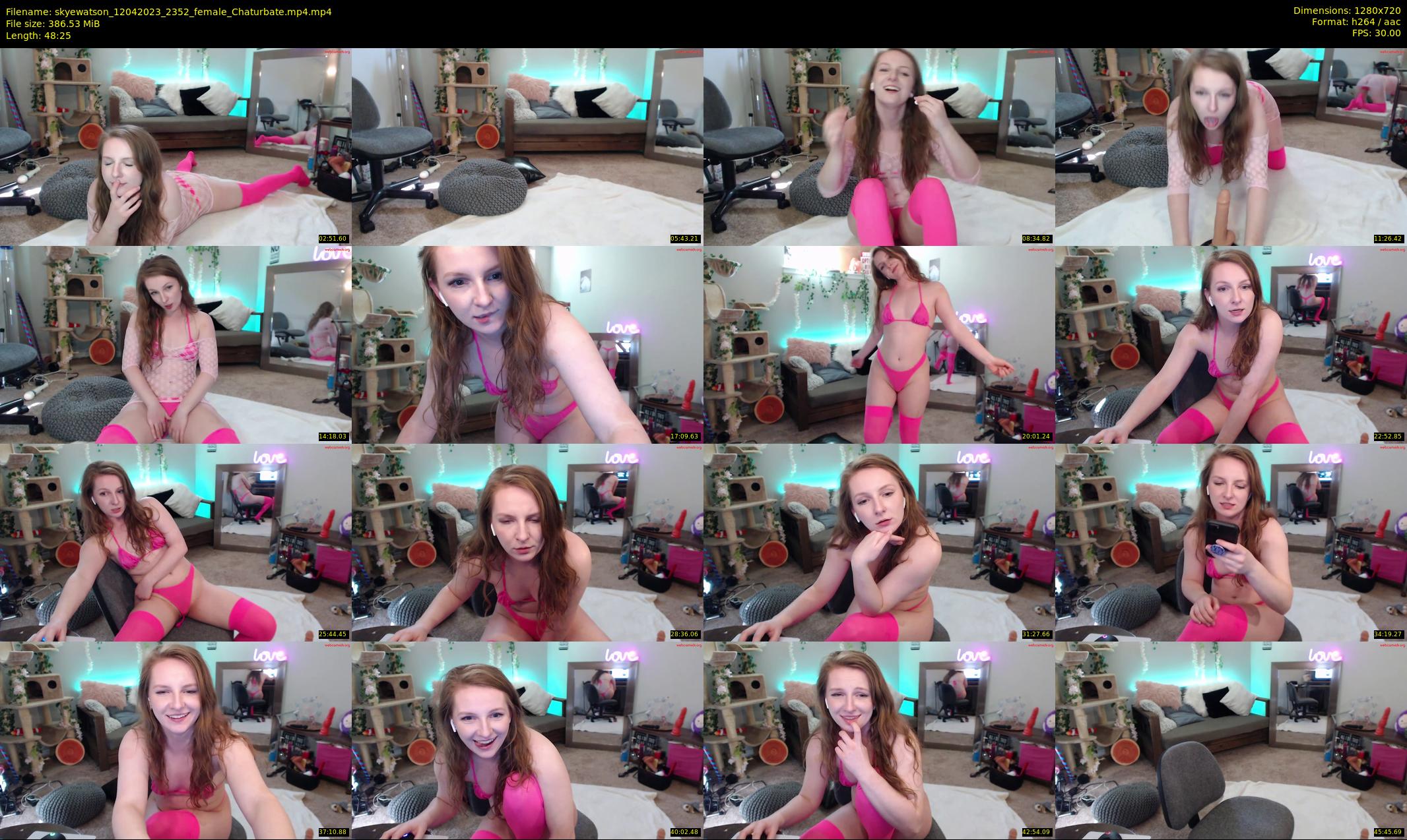 skyewatson — 49 minute Chaturbate female cam show recording, 720p, Apr 12, 2023