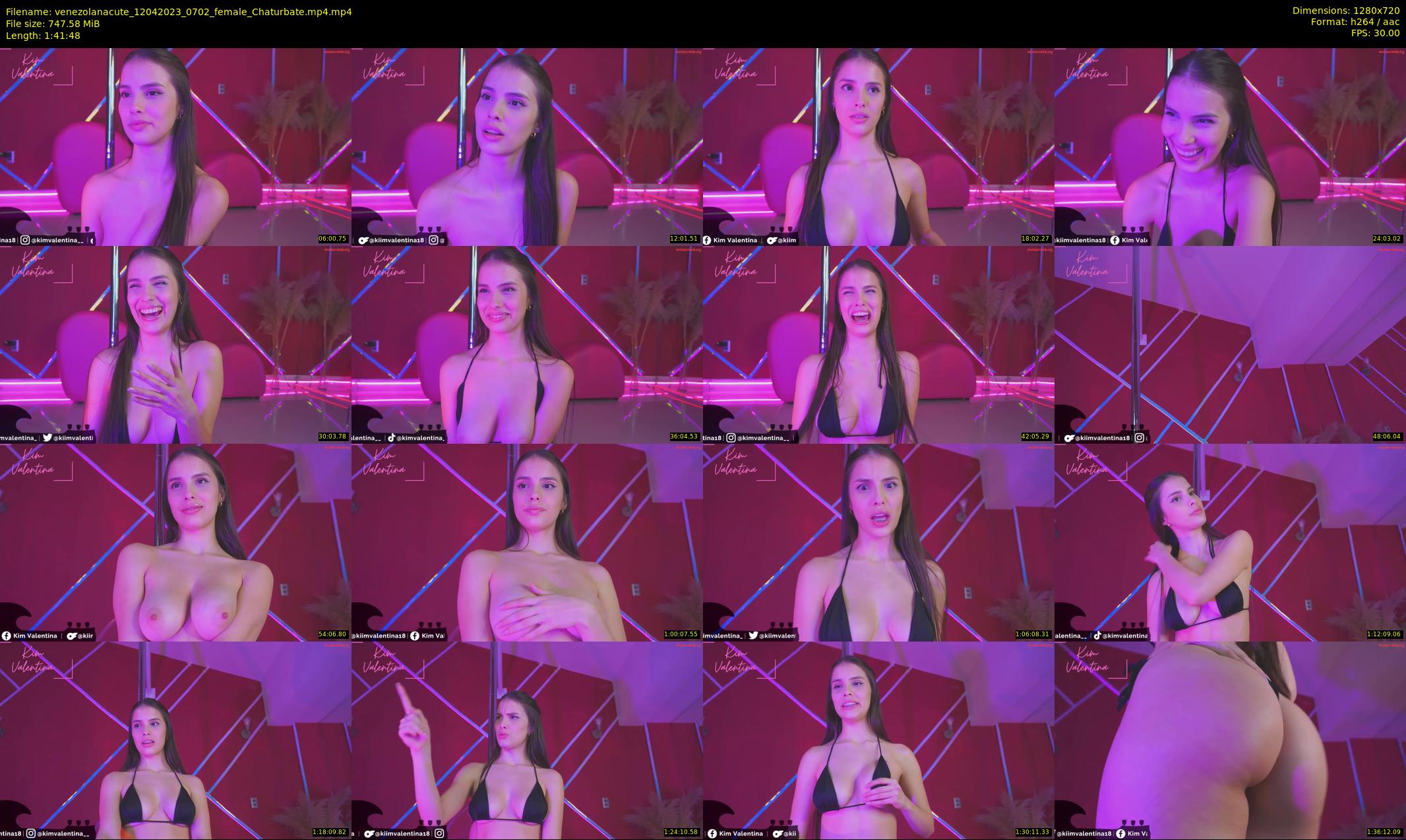 venezolanacute — 102 minute Chaturbate female cam show recording, 720p, Apr 12, 2023