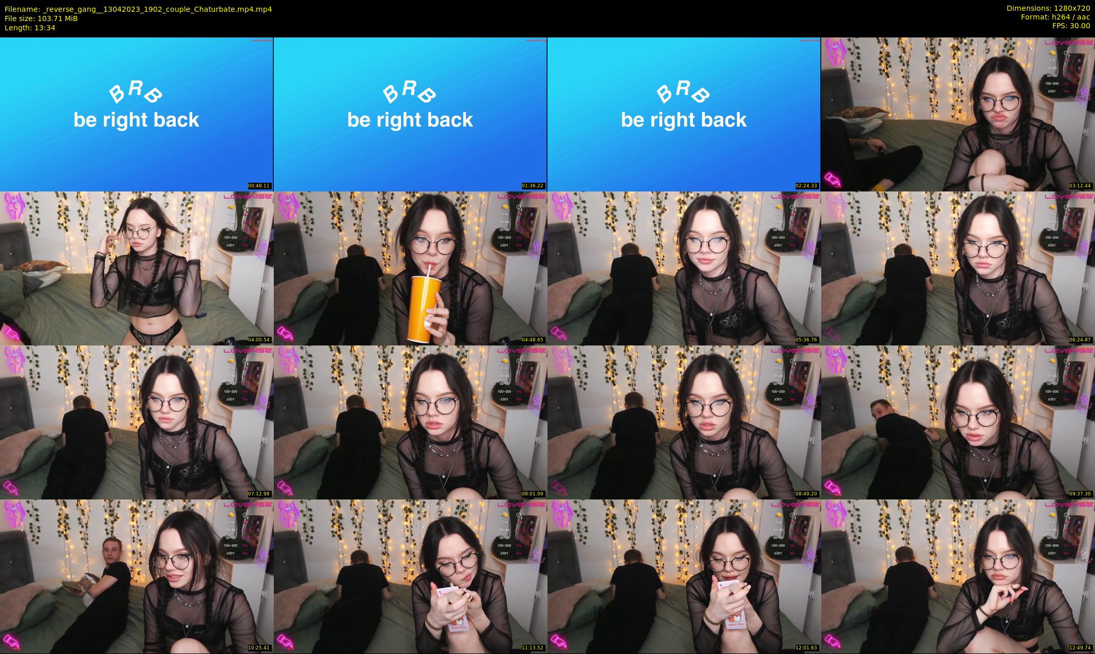 _reverse_gang_ — 14 minute Chaturbate couple cam show recording, 720p, Apr 13, 2023