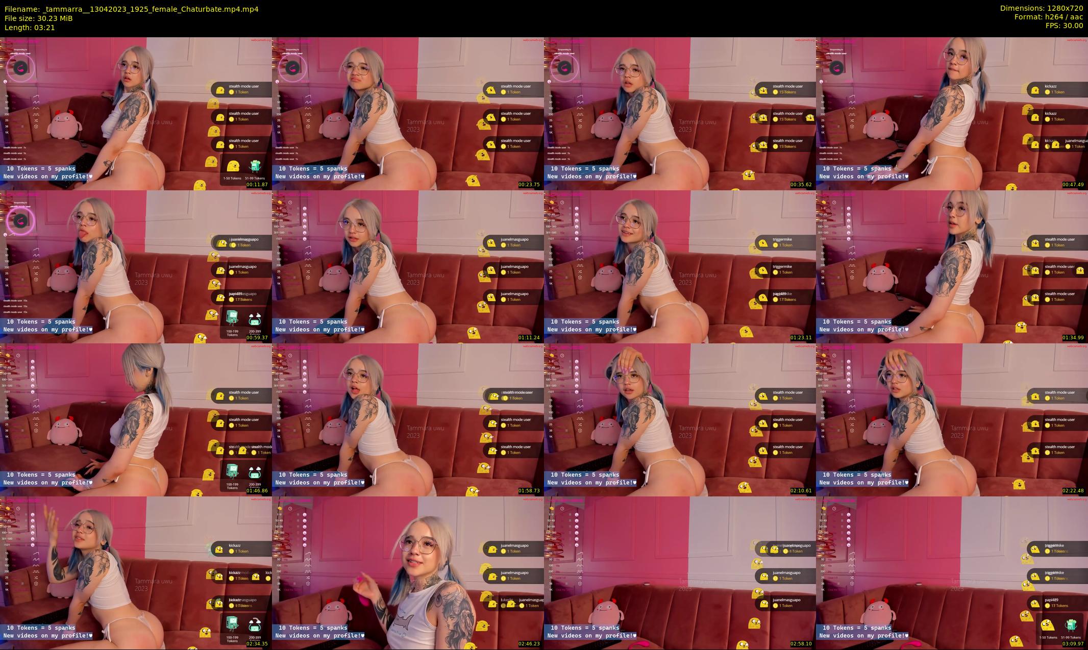 _tammarra_ — 4 minute Chaturbate female cam show recording, 720p, Apr 13, 2023