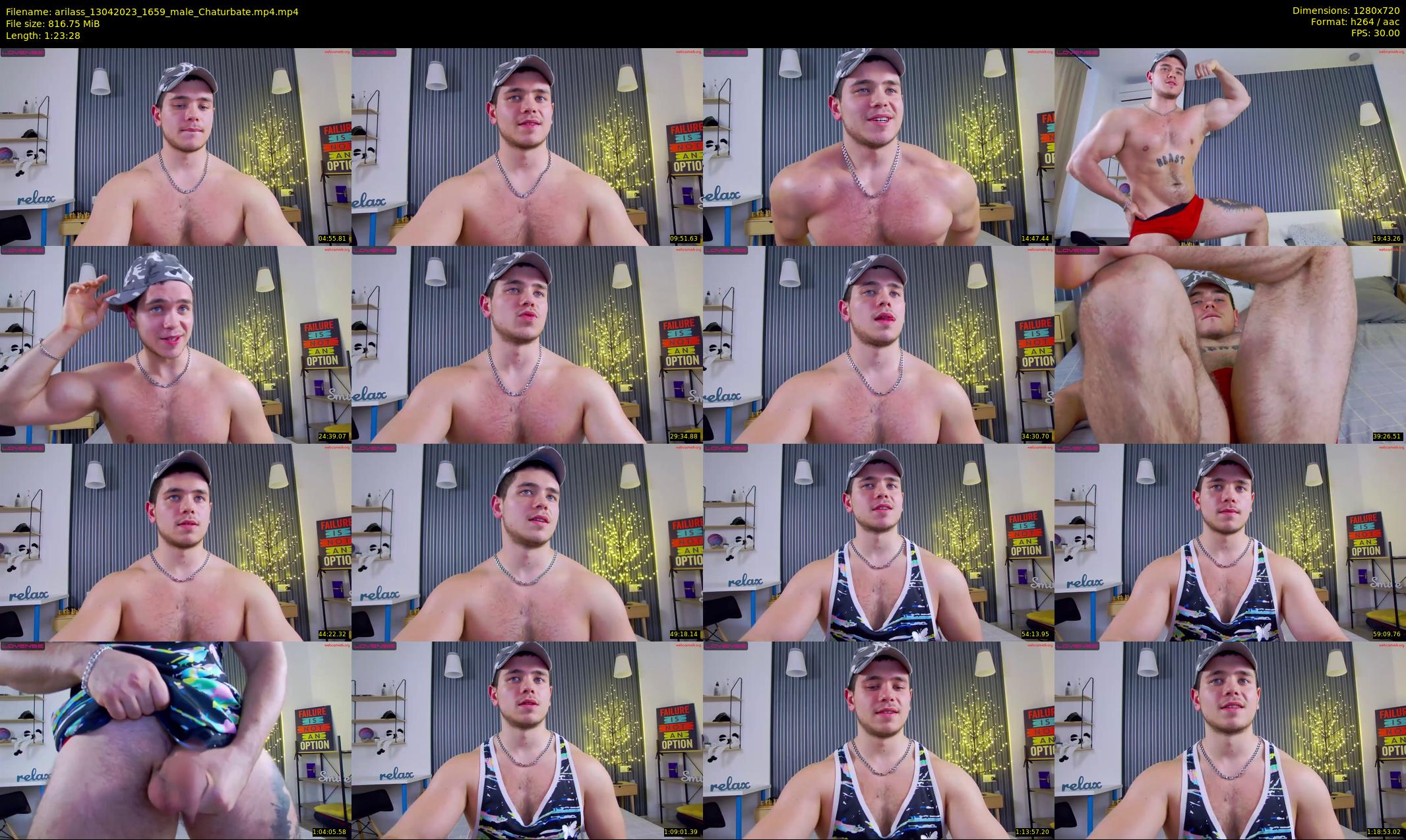 arilass — 84 minute Chaturbate male cam show recording, 720p, Apr 13, 2023