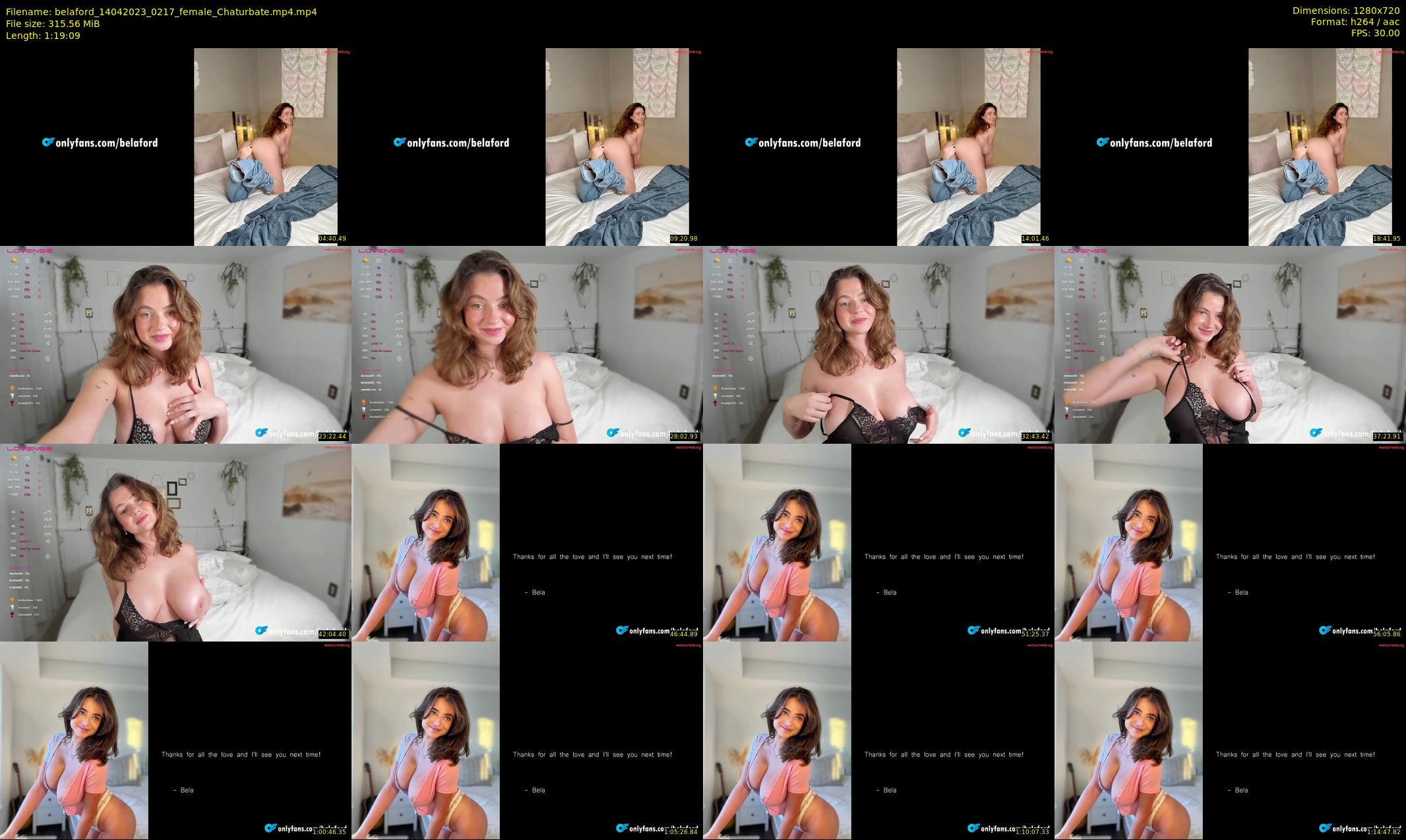 belaford — 80 minute Chaturbate female cam show recording, 720p, Apr 14, 2023