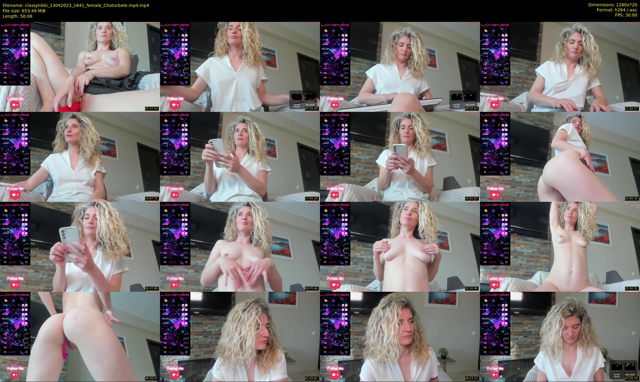 classynikki — 51 minute Chaturbate female cam show recording, 720p, Apr 13, 2023