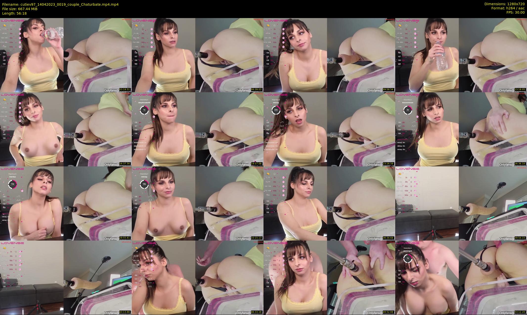 cutiev97 — 57 minute Chaturbate couple cam show recording, 720p, Apr 14, 2023