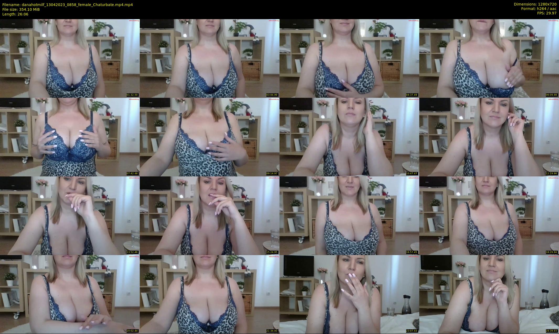 danahotmilf — 27 minute Chaturbate female cam show recording, 720p, Apr 13, 2023