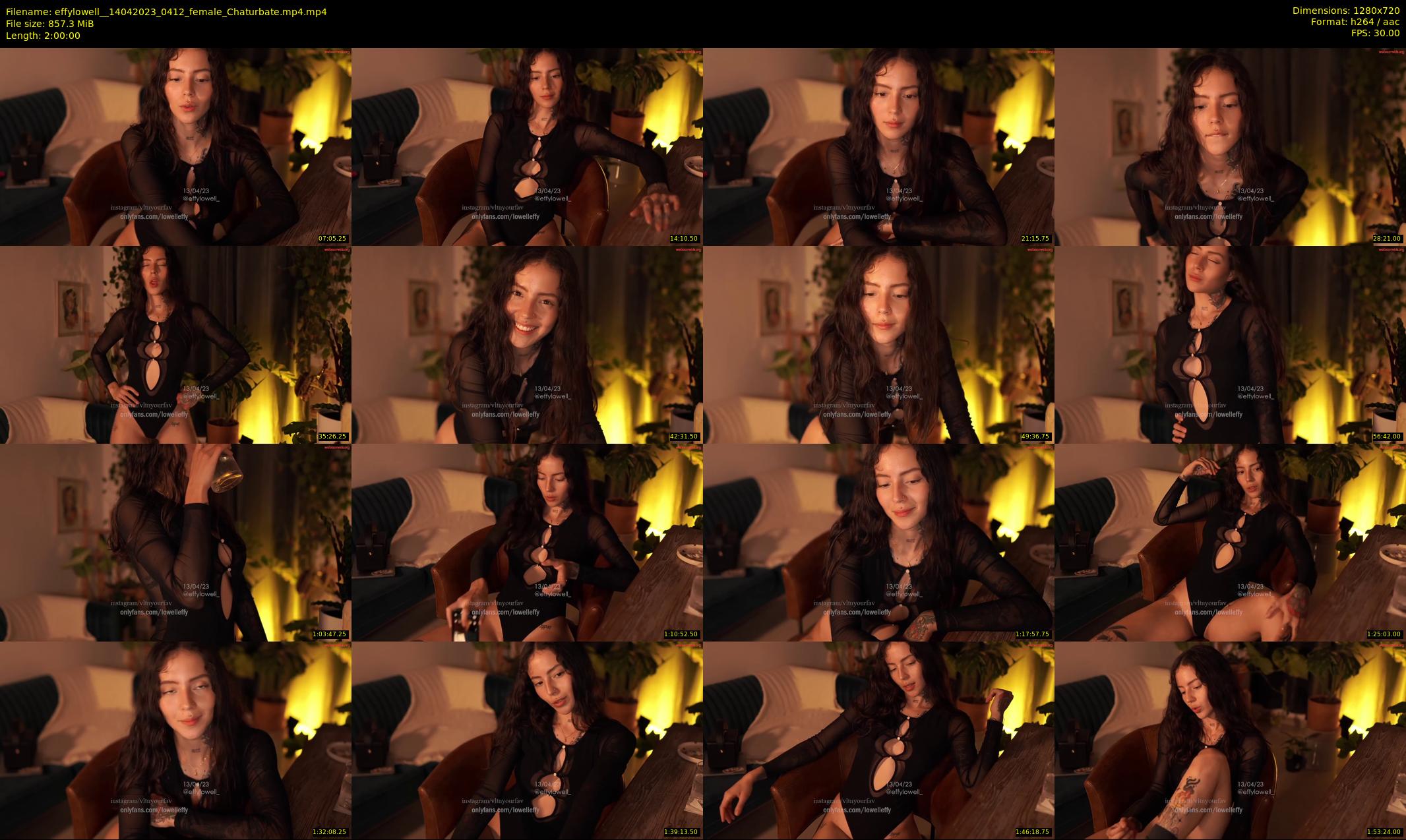 effylowell_ — 120 minute Chaturbate female cam show recording, 720p, Apr 14, 2023