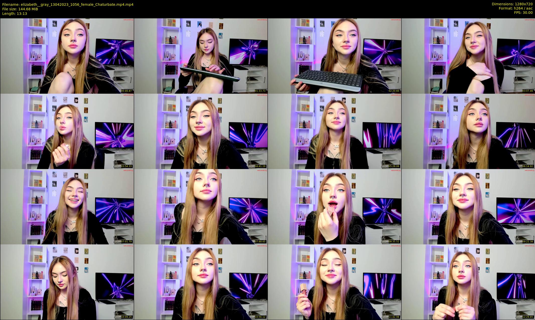 elizabeth__gray — 14 minute Chaturbate female cam show recording, 720p, Apr 13, 2023