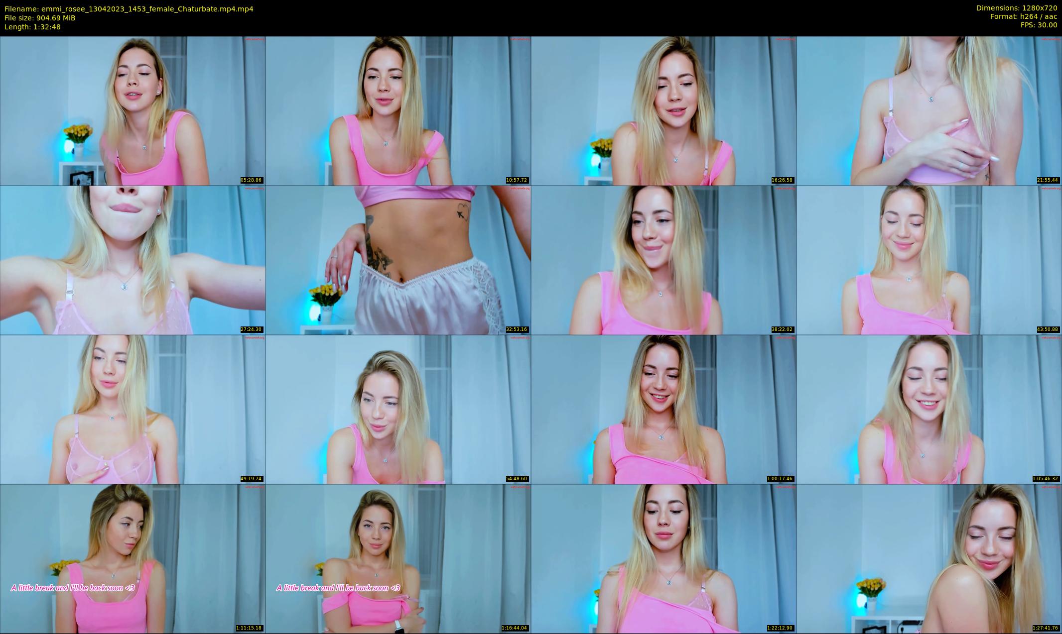 emmi_rosee — 93 minute Chaturbate female cam show recording, 720p, Apr 13, 2023